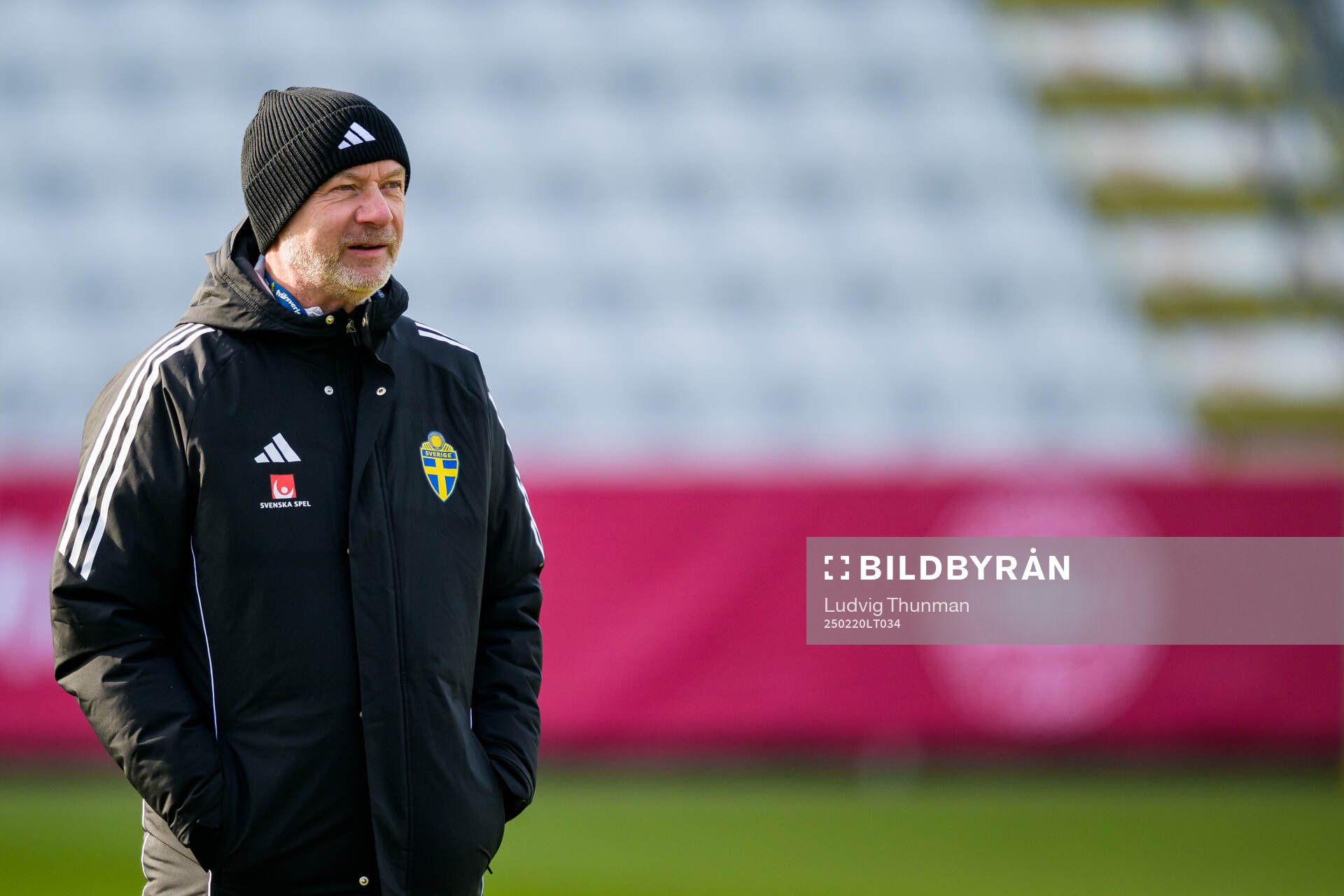 Head coach Peter Gerhardsson of the women's national