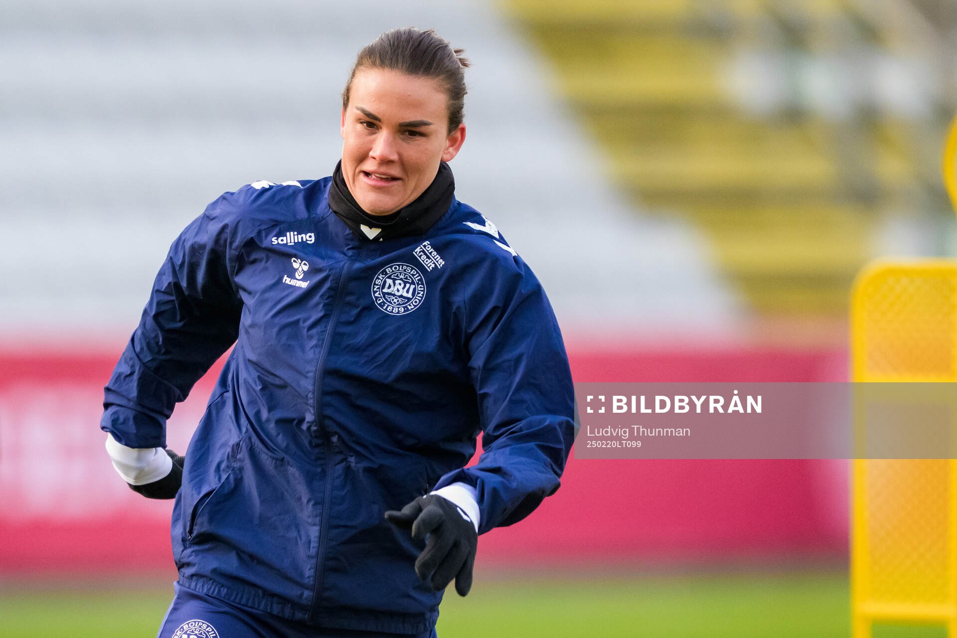 Katrine Veje of the Danish women's national football team