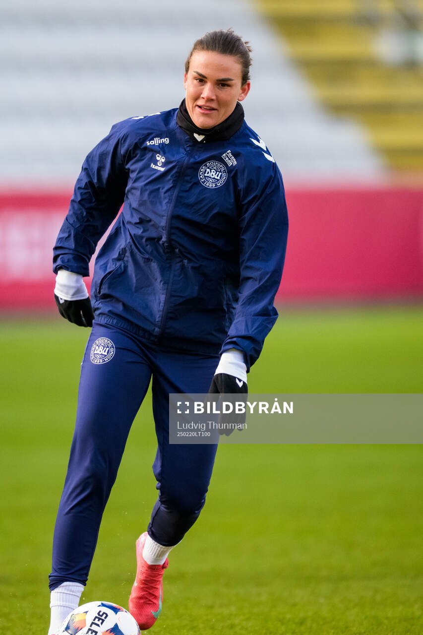 Katrine Veje of the Danish women's national football team