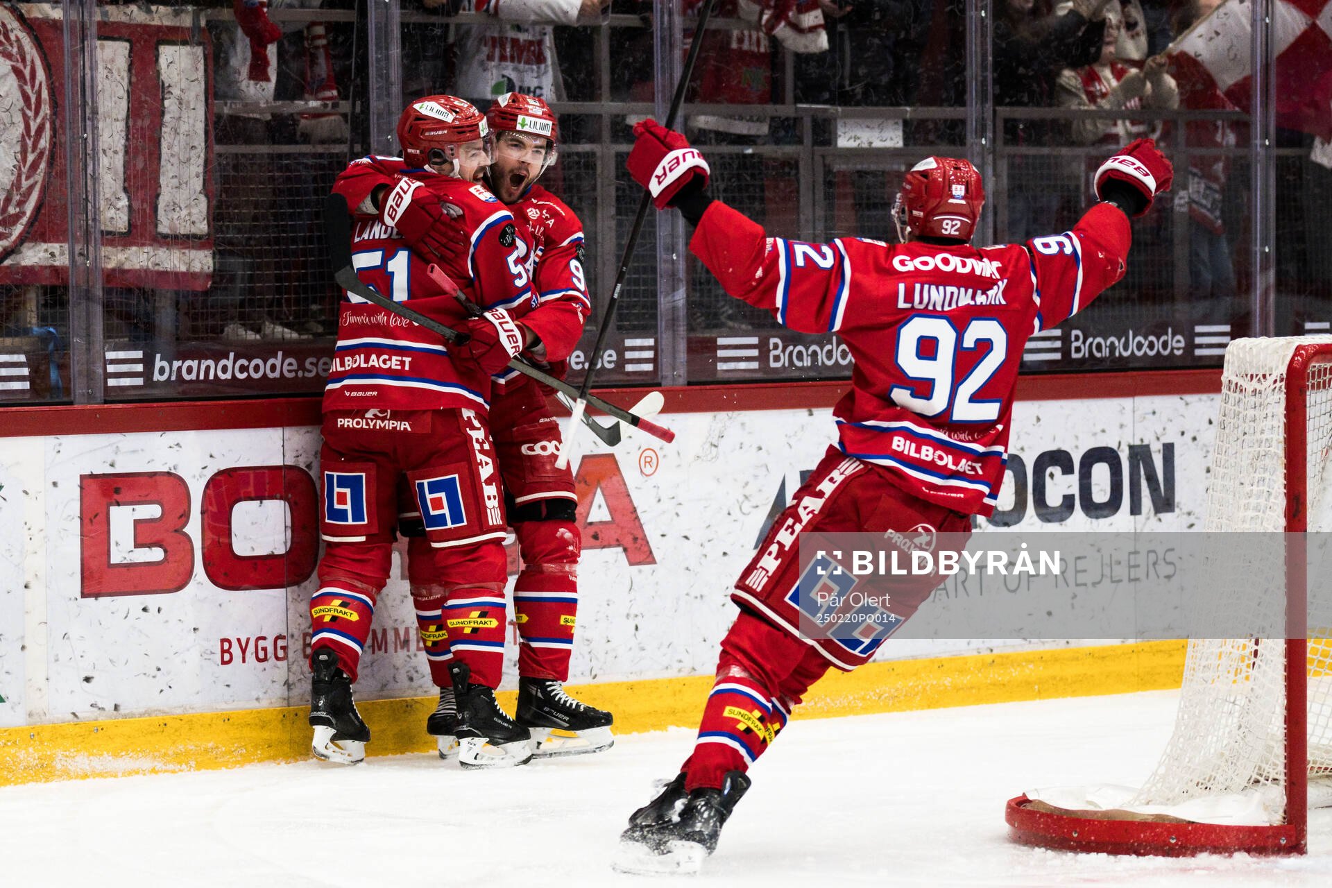Timrås Magnus Pääjärvi jublar