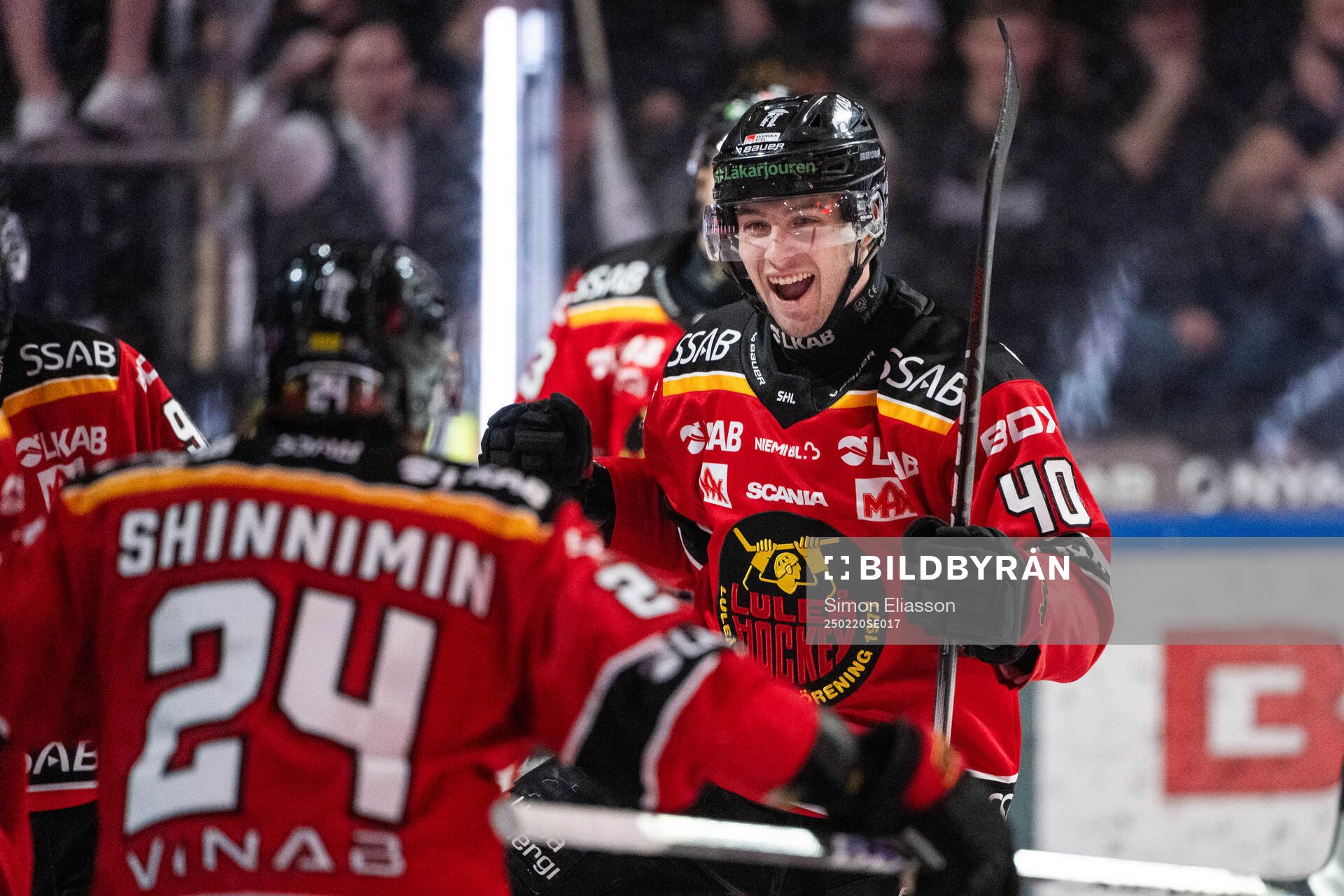 Luleås David Lilja jublar