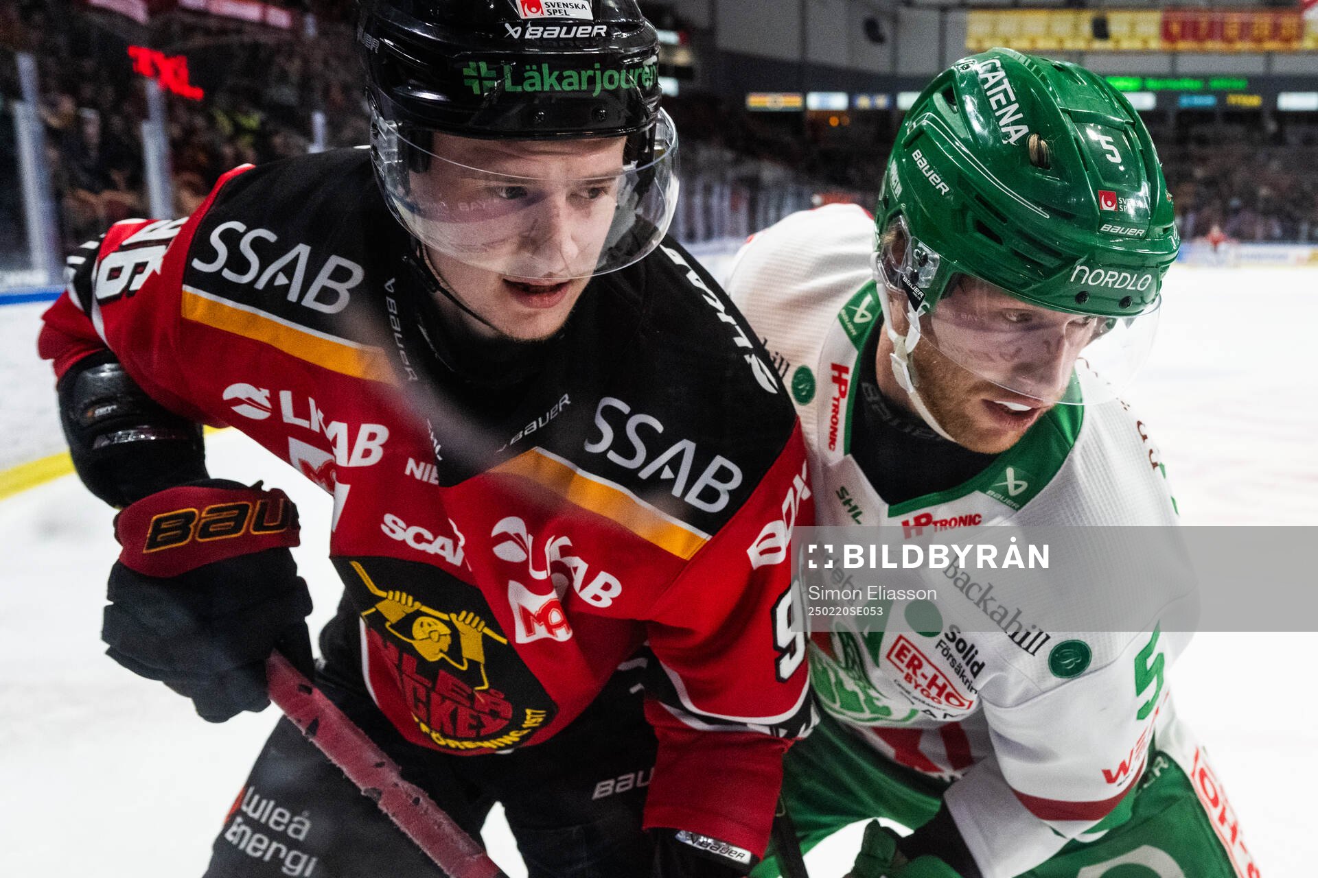 Luleås Pontus Andreasson och Rögles Ludvig Claesson
