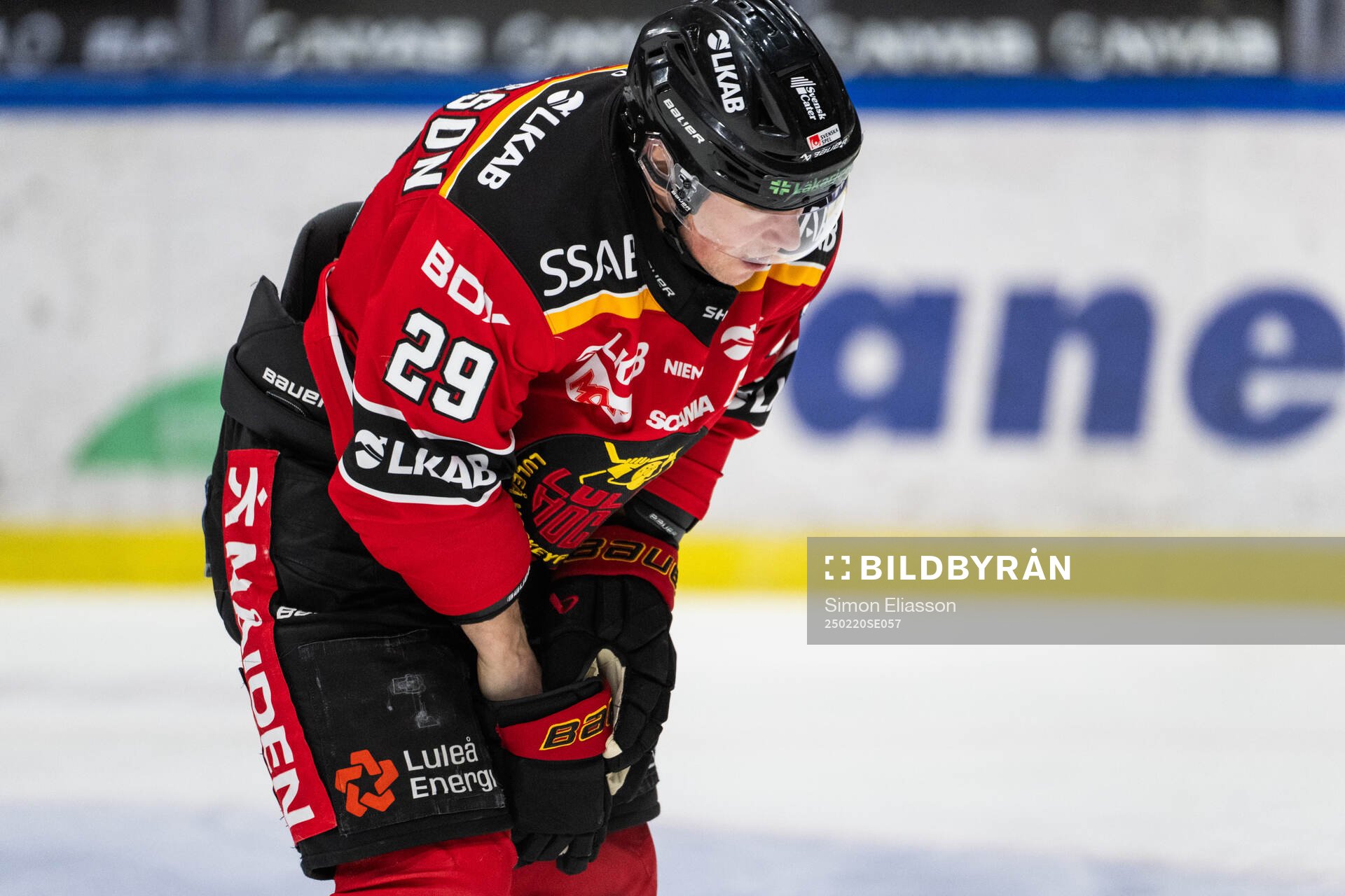 Luleås Erik Gustafsson har ont