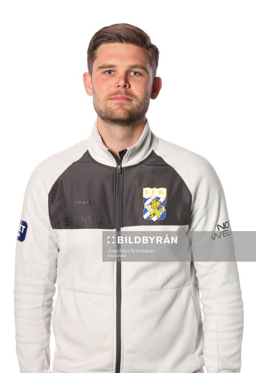 IFK Göteborgs analytiker Liam Wohlén poserar för ett porträtt den 20 februari 2025 i Göteborg.