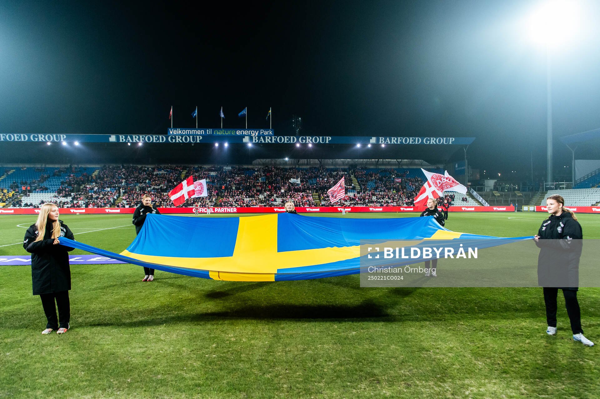 A Swedish flag