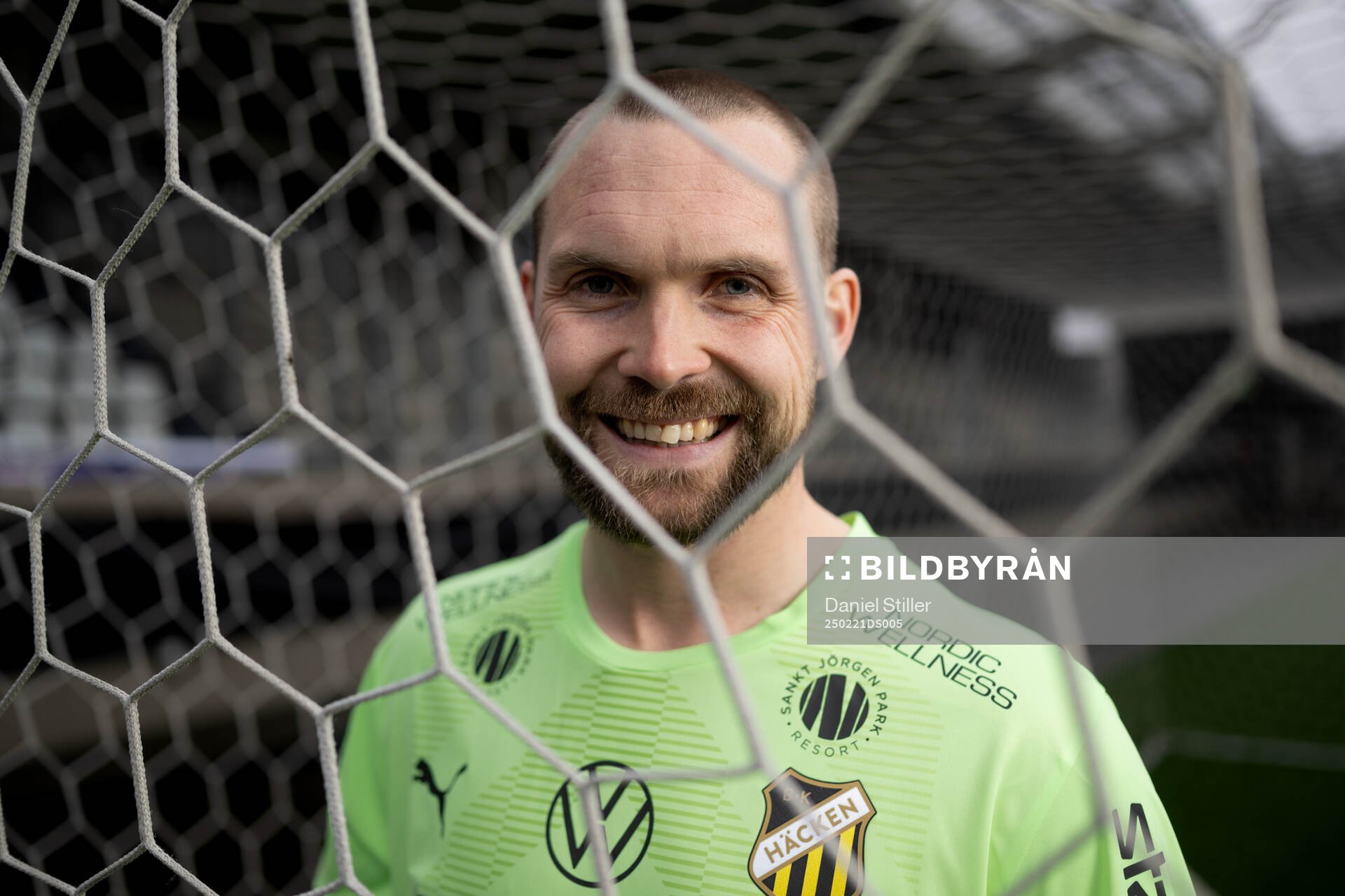Häckens nyförvärv Oscar Jansson poserar för ett porträtt den 21 februari 2025 i Göteborg. 