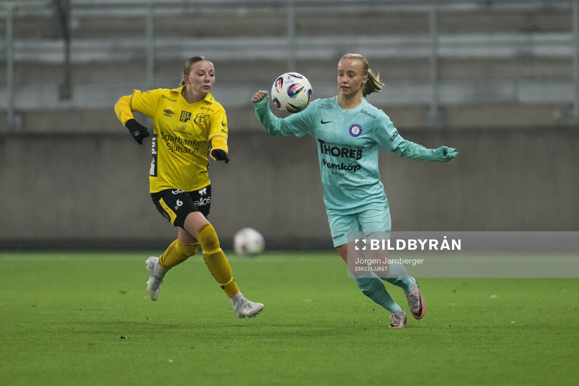 Elfsborgs Hanna Gunnarsson och Jitexs Ida Kjellman