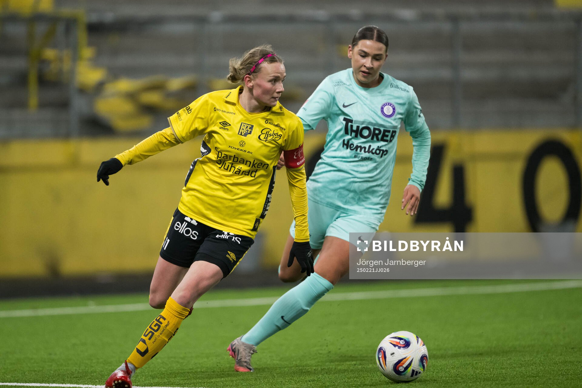 Elfsborgs Leann Nyström och Jitexs Ellicia Andersson