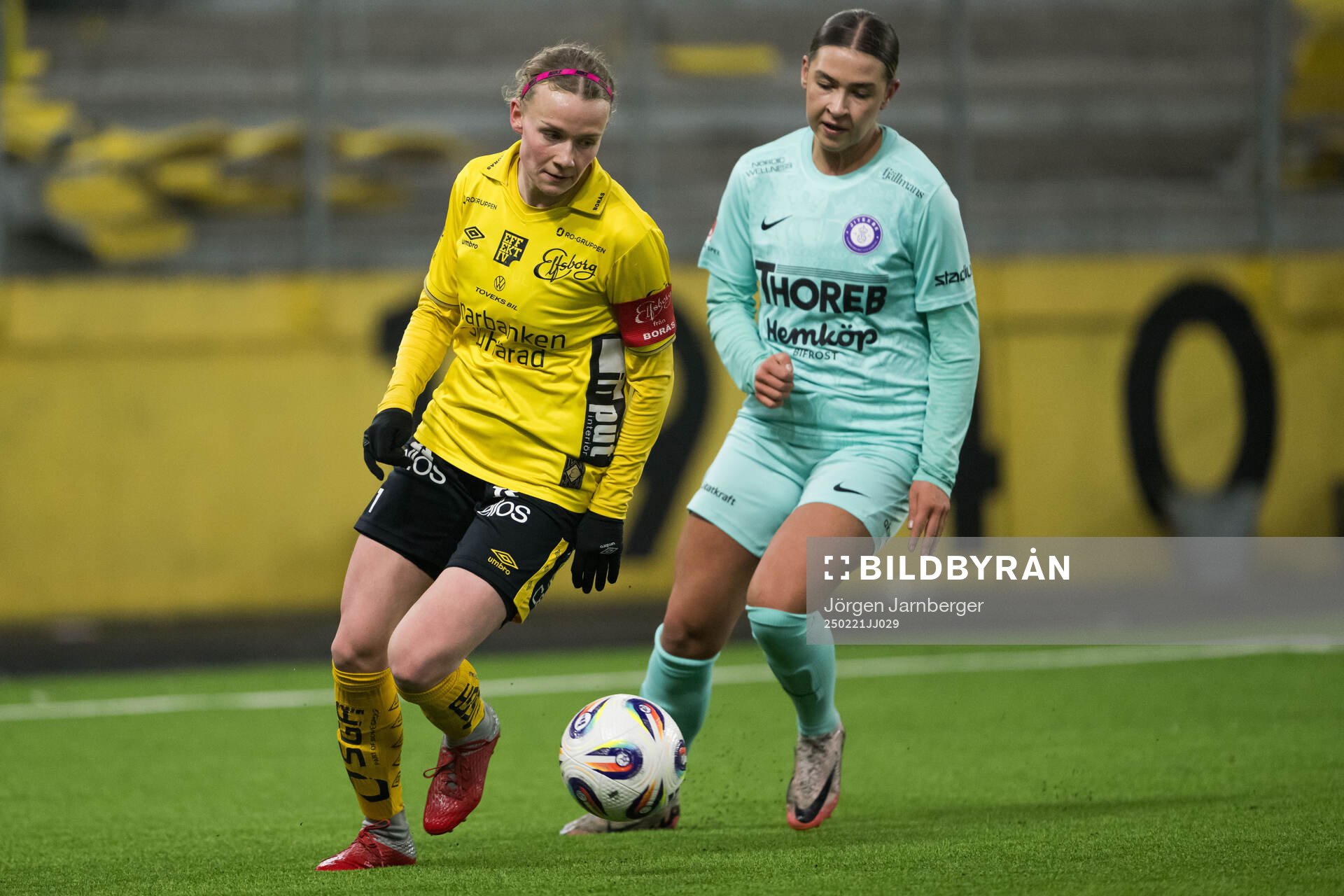 Elfsborgs Leann Nyström och Jitexs Ellicia Andersson
