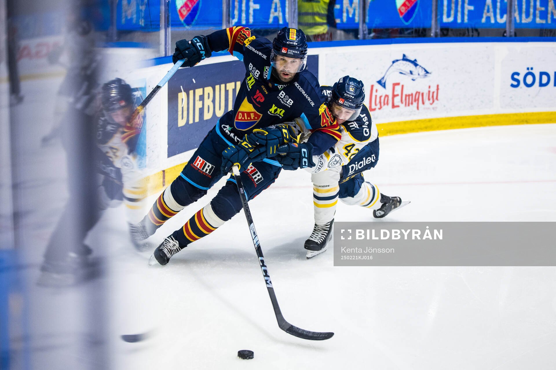 Djurgårdens Dick Axelsson och Södertäljes Ludvig