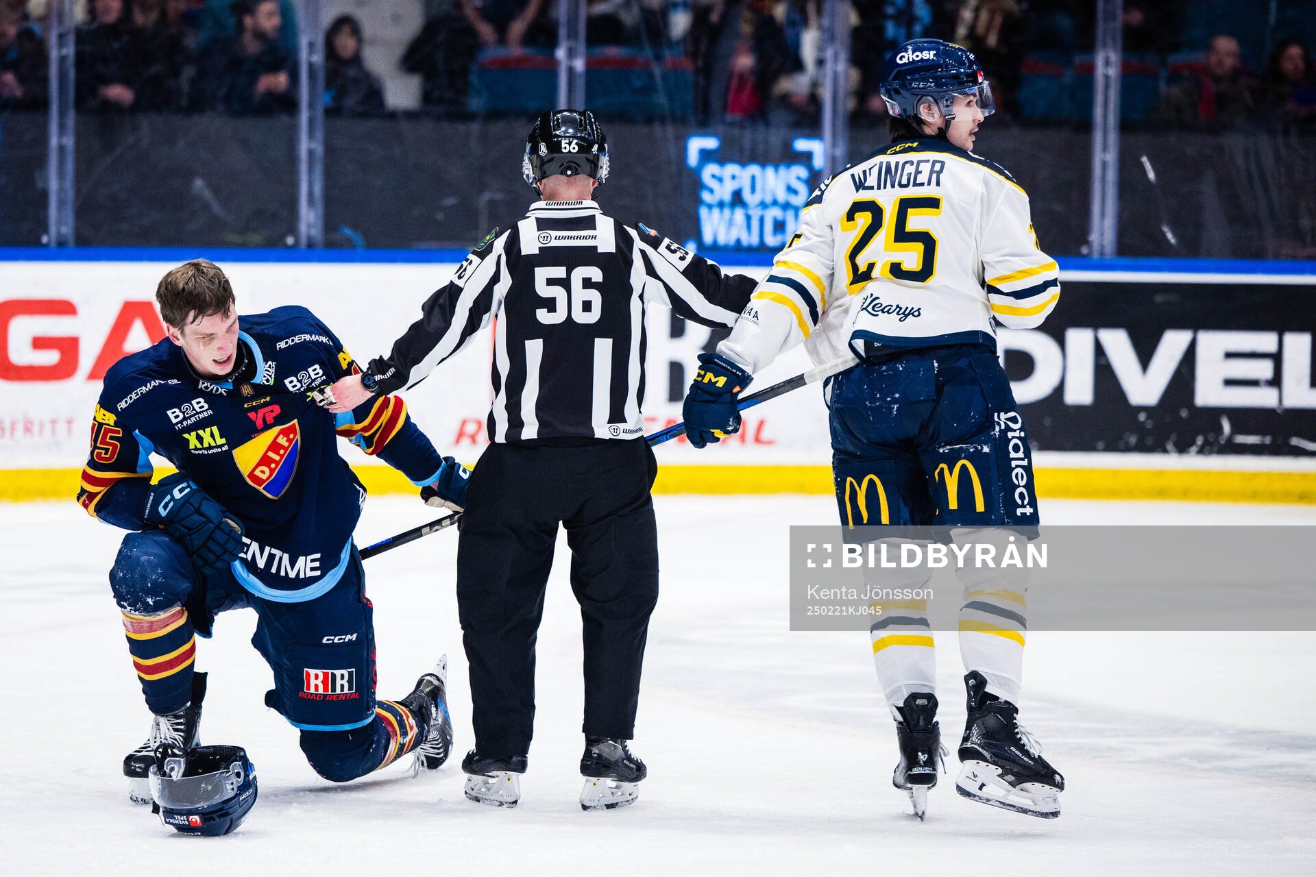 Djurgårdens Hugo Blixt och Södertäljes Evan Weinger