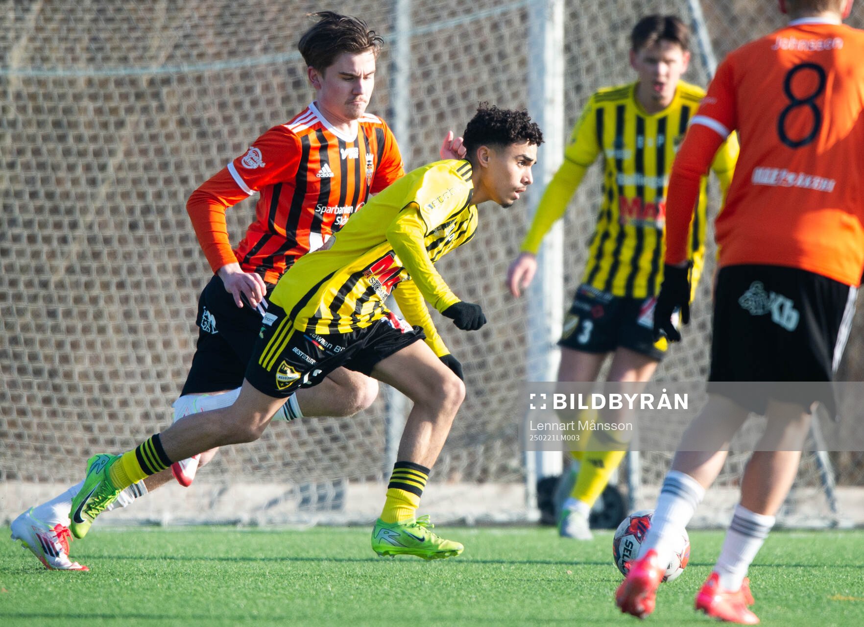 IFK Hässleholms Zeidan Sala i träningsmatchen mellan