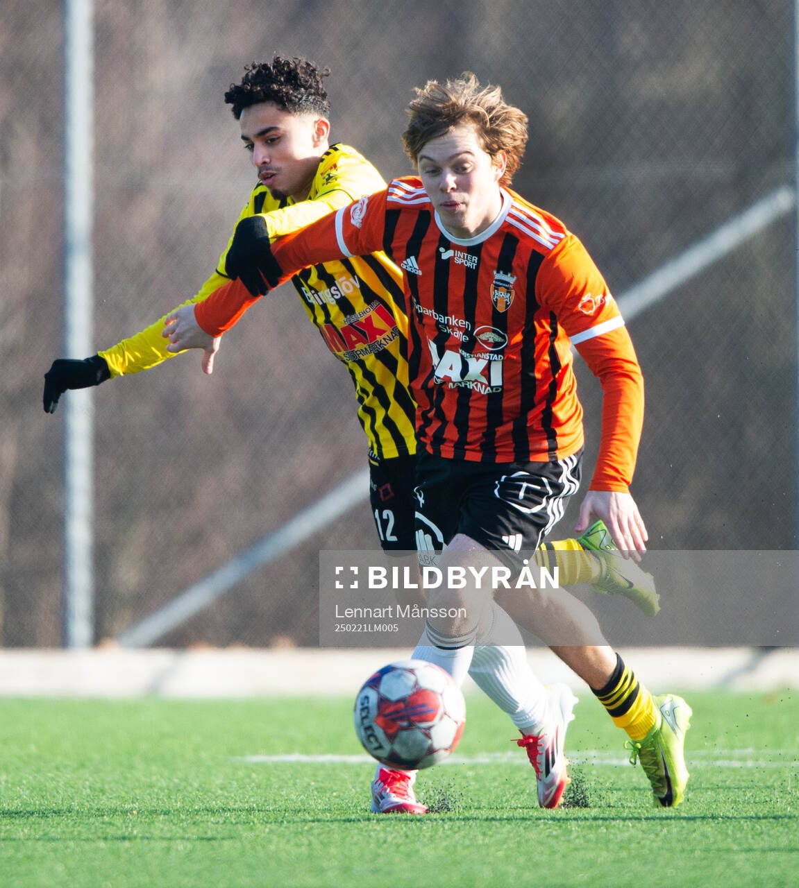 IFK Hässleholms Zeidan Sala och Kristianstads Sam Hegdal i