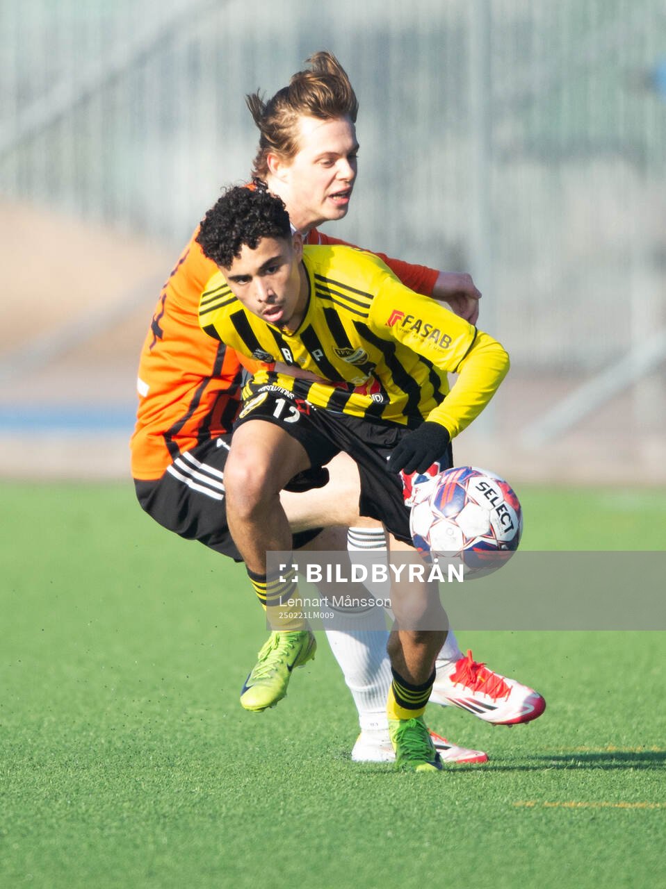 IFK Hässleholms Zeidan Sala i träningsmatchen mellan