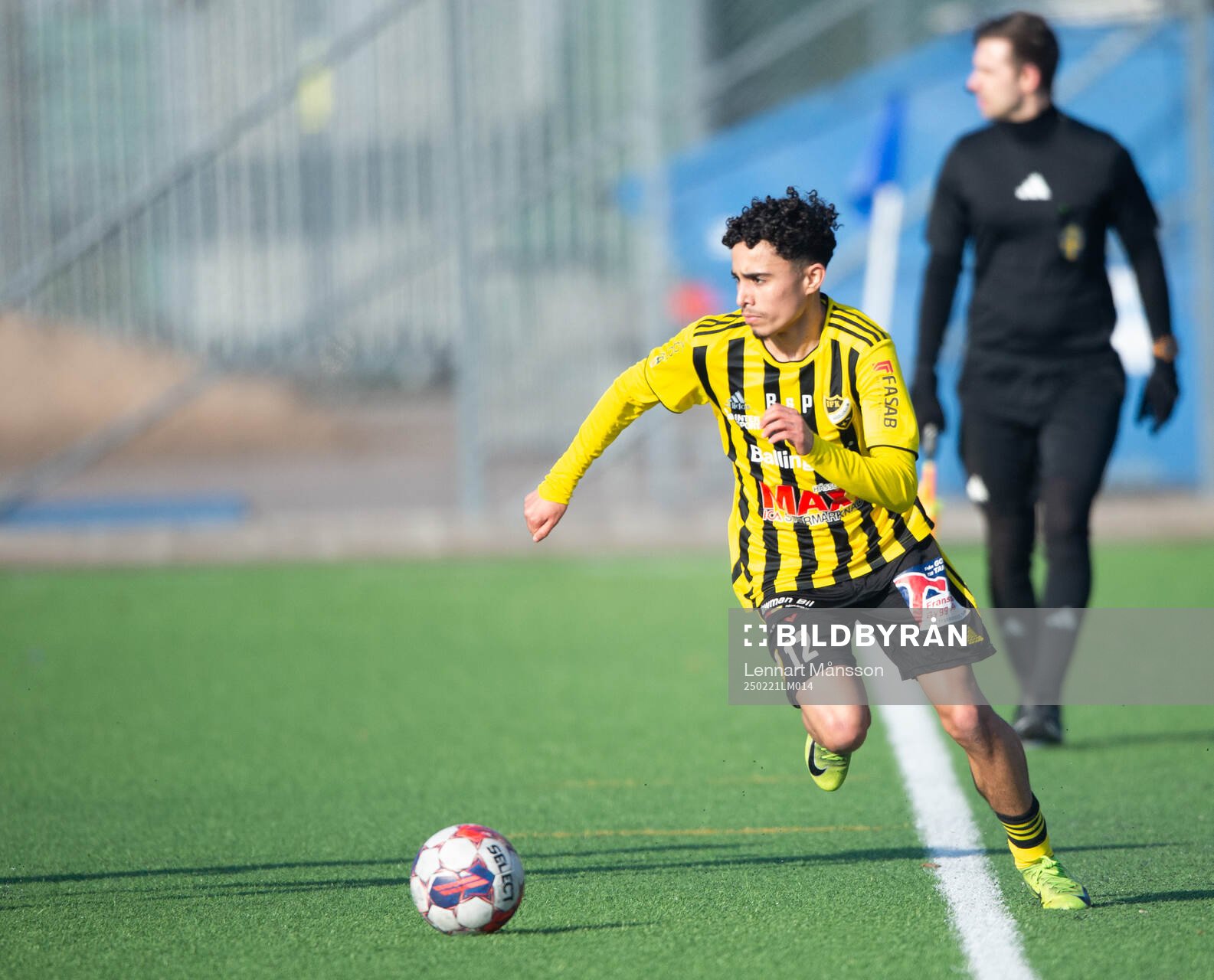 IFK Hässleholms Zeidan Sala i träningsmatchen mellan