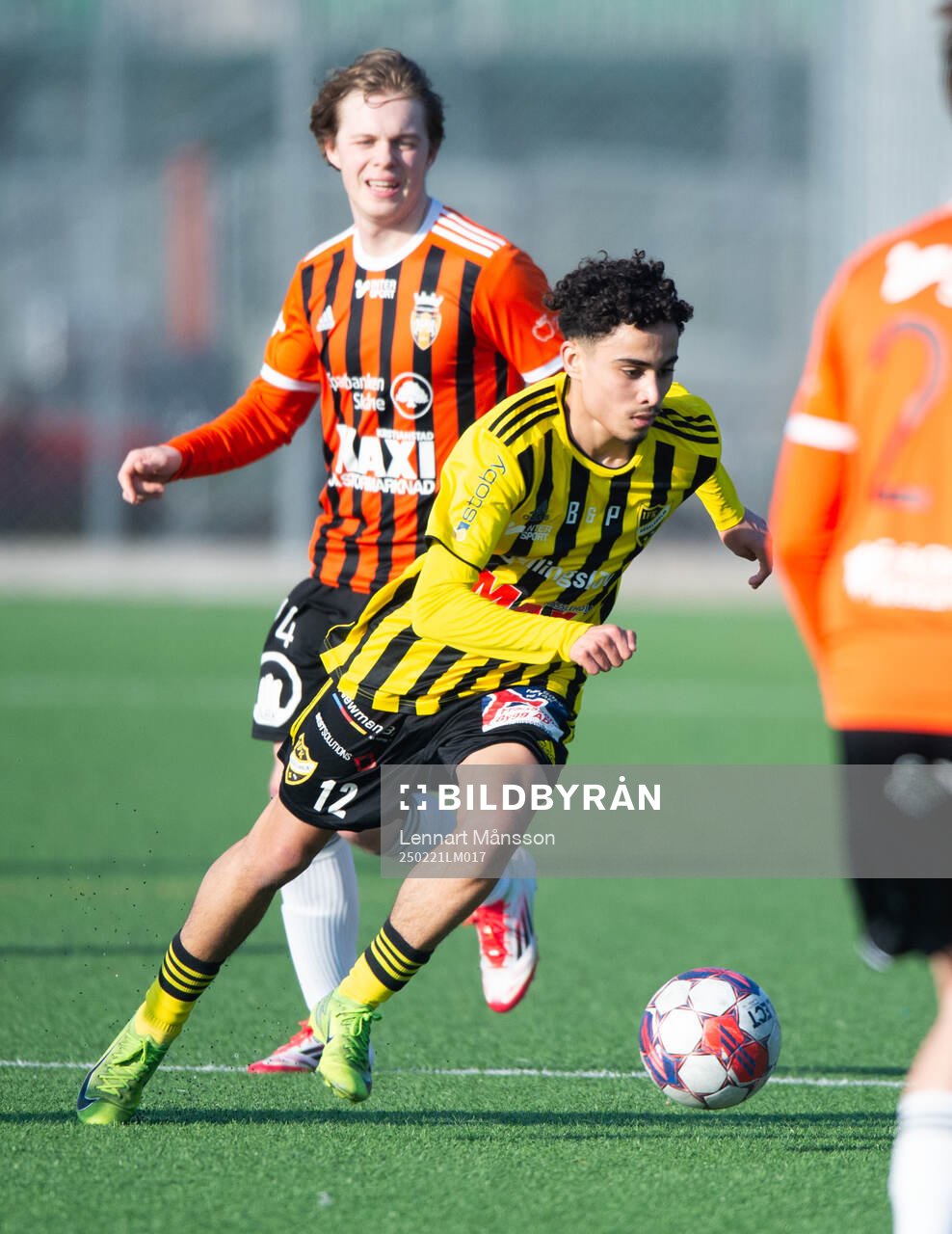 IFK Hässleholms Zeidan Sala i träningsmatchen mellan