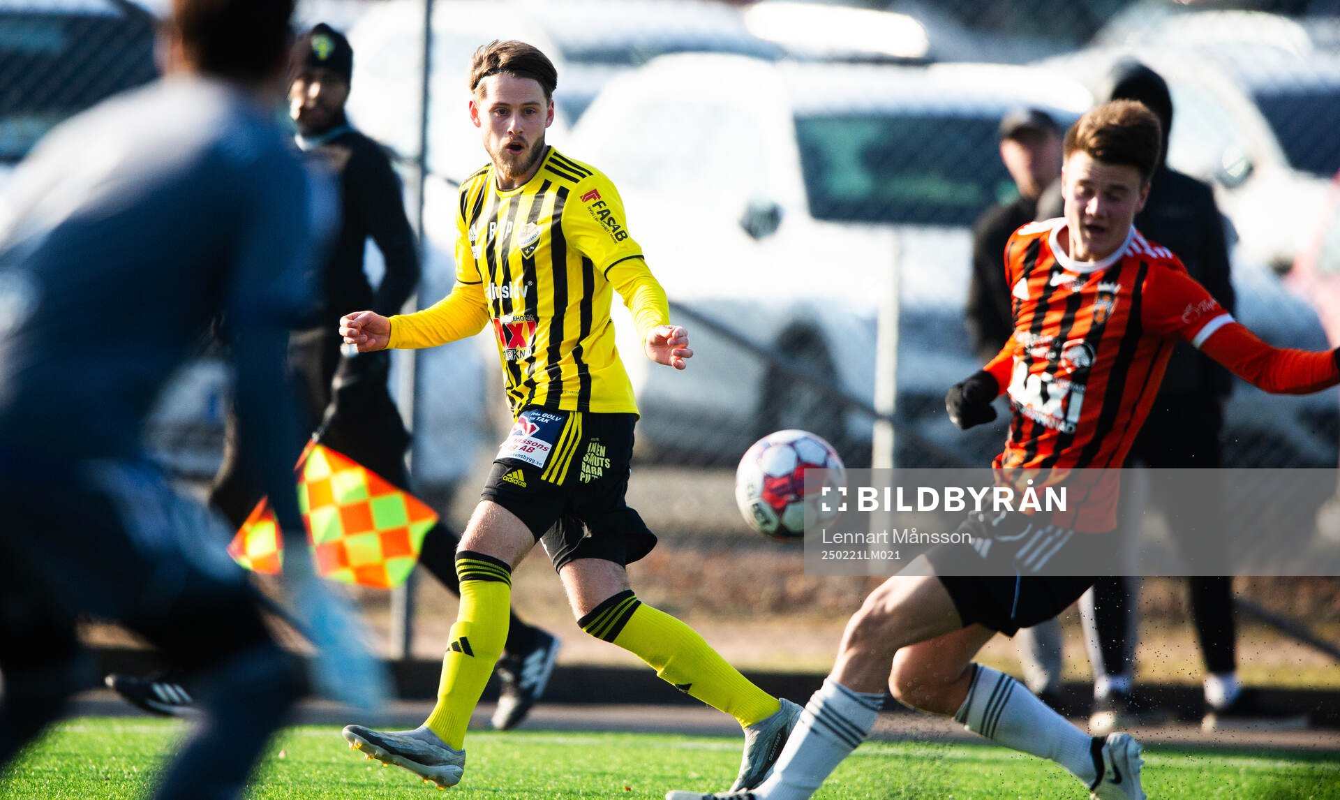 IFK Hässleholms Elliot Pramberg i träningsmatchen mellan
