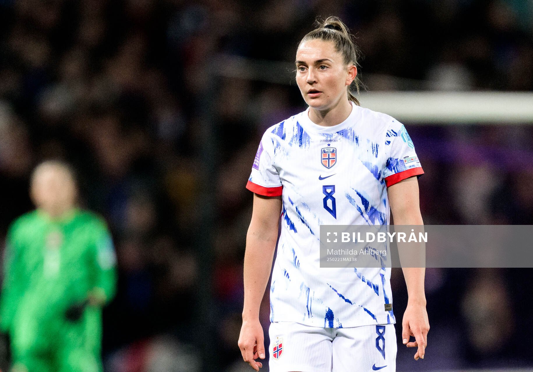 Vilde Bøe Risa of Norway looks dejected