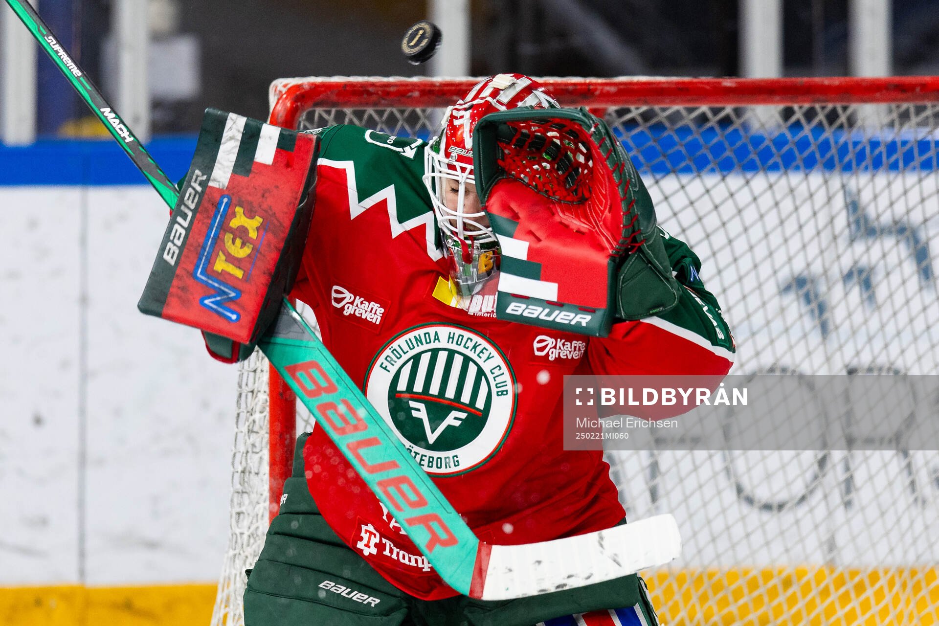 Frölundas målvakt Stephanie Neatby