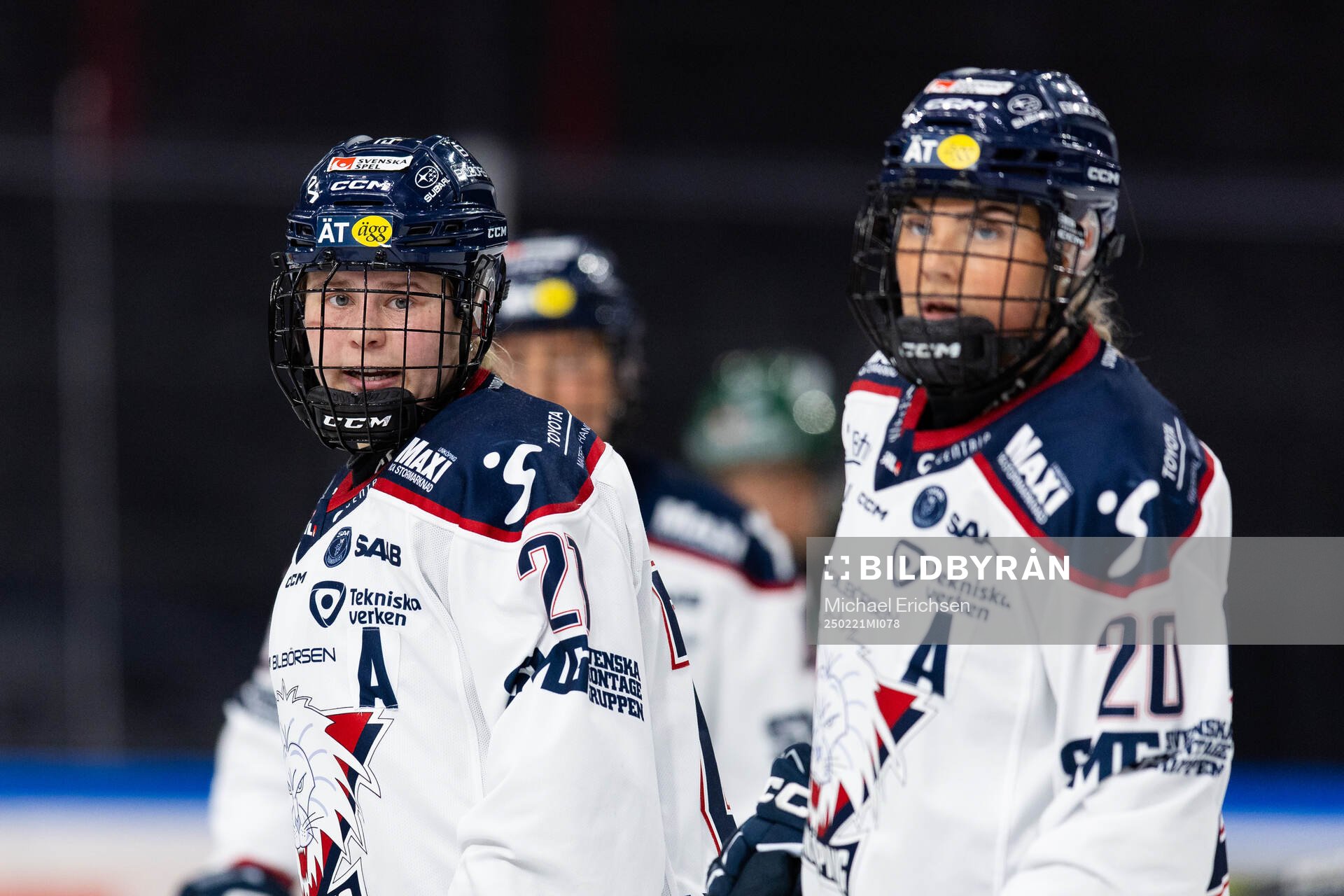Linköpings Naomi Rogge och Lova Blom