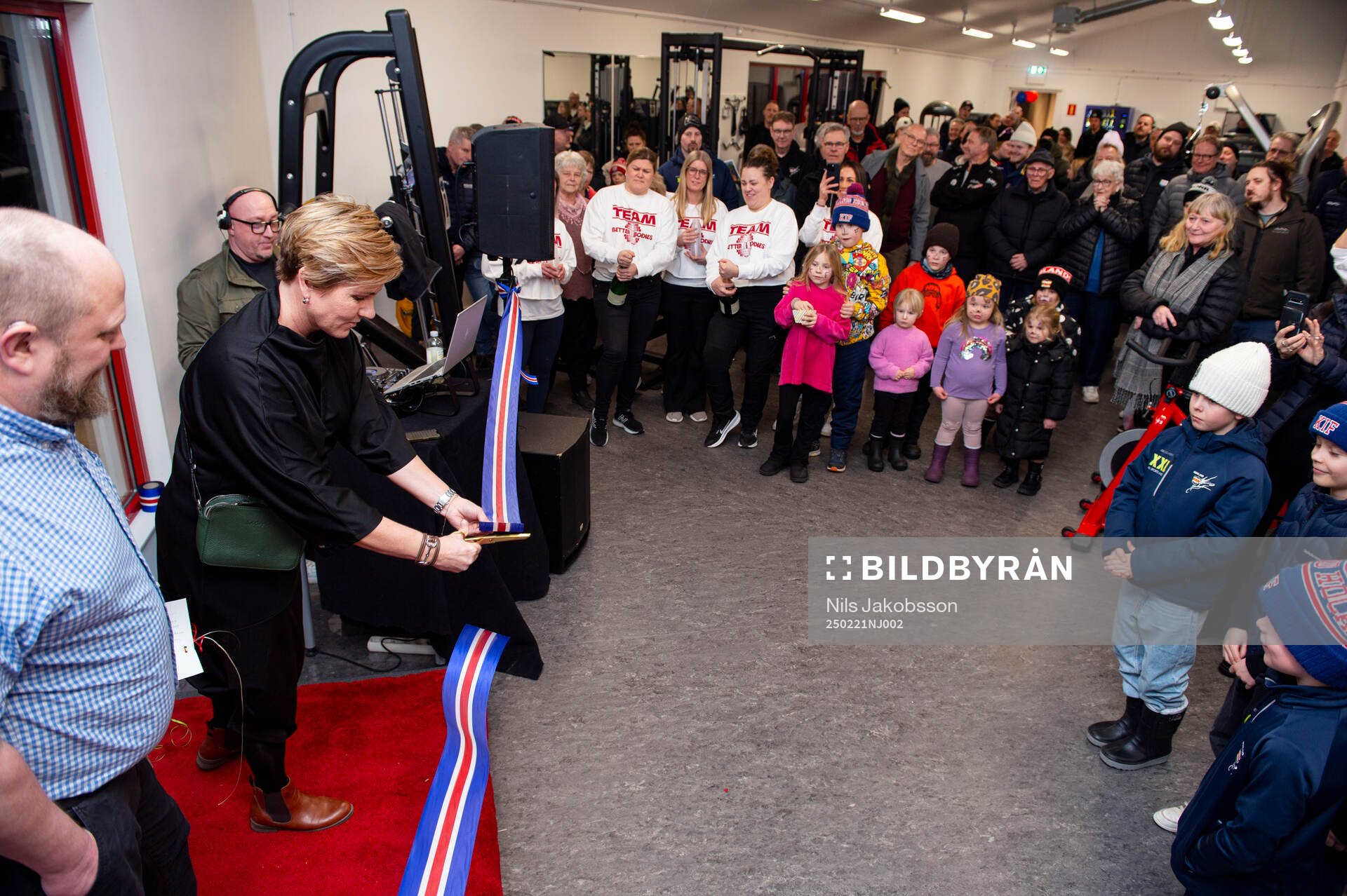 Kovlands Ishockeyförening har byggt en ny gymlokal som