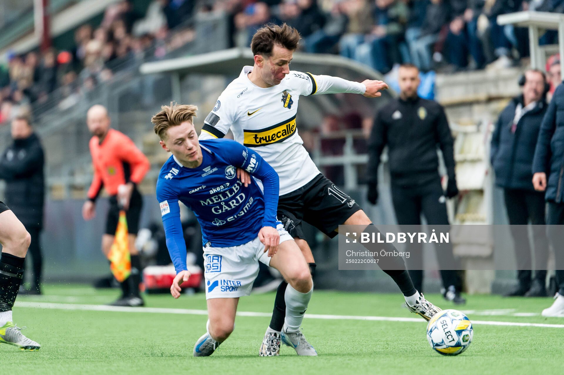 Trelleborgs Oskar Ruuska och AIKs Bersant Celina