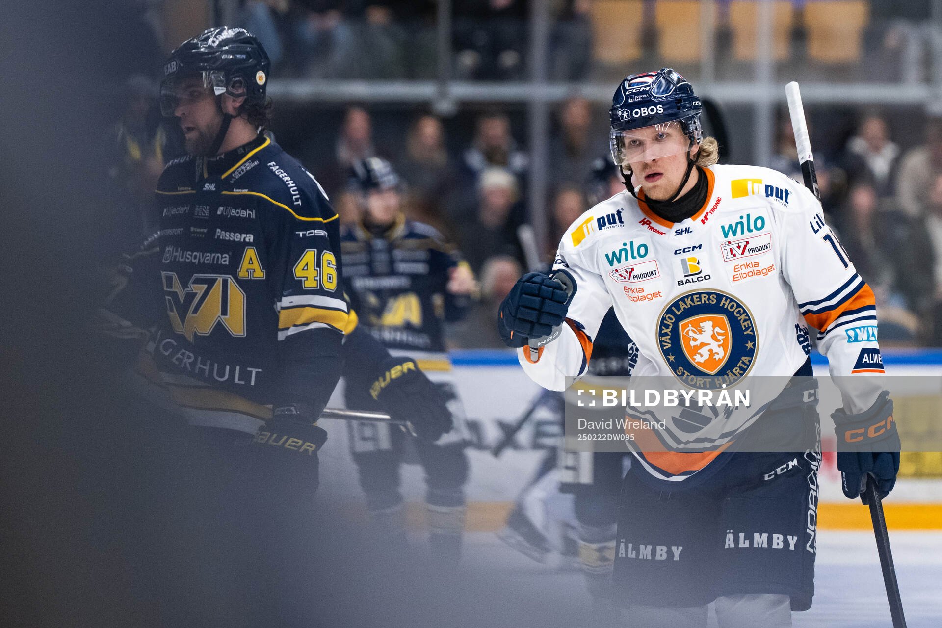Växjös Marcus Sylvegård jublar