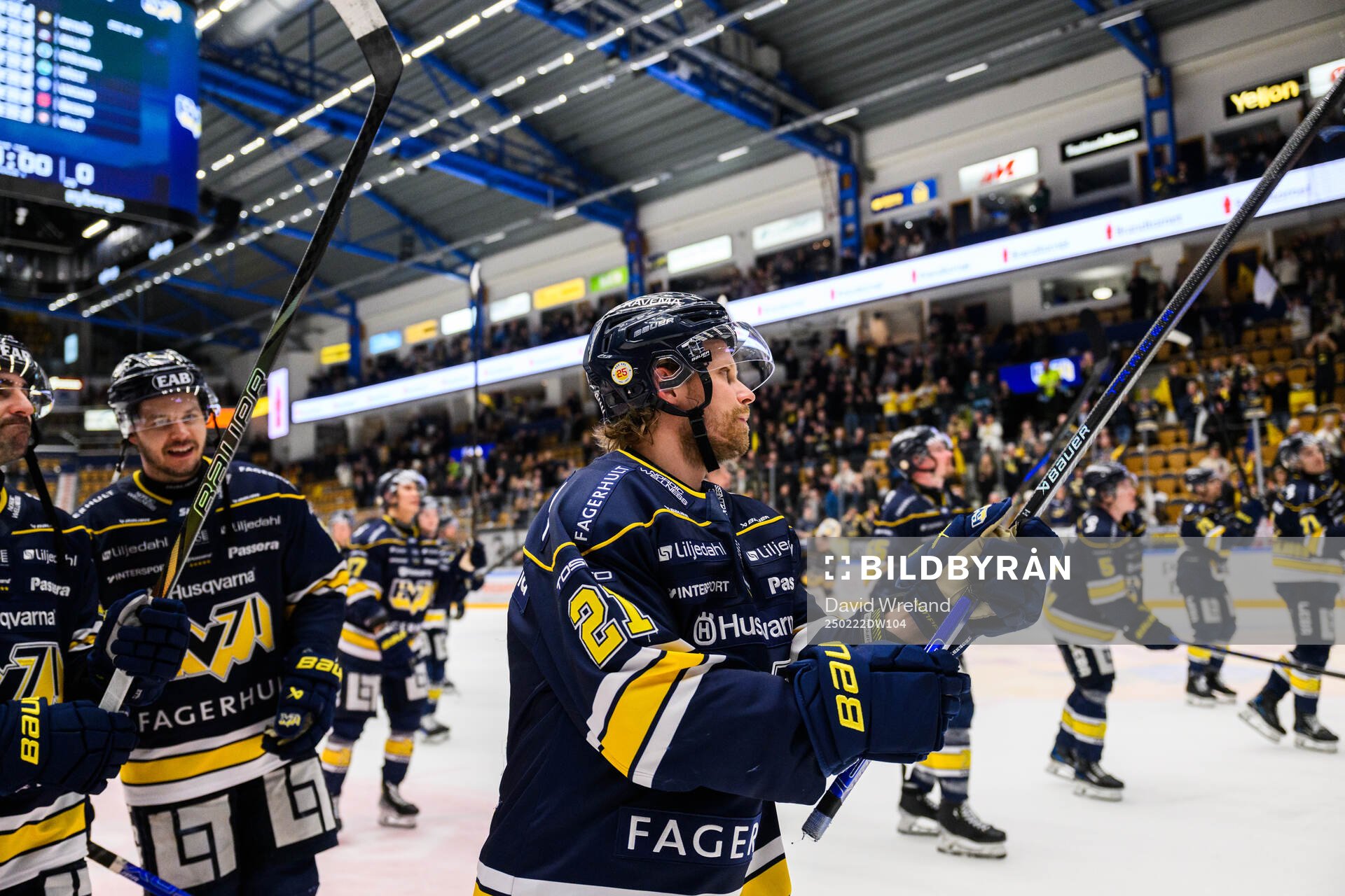 HV71s Mattias Tedenby jublar