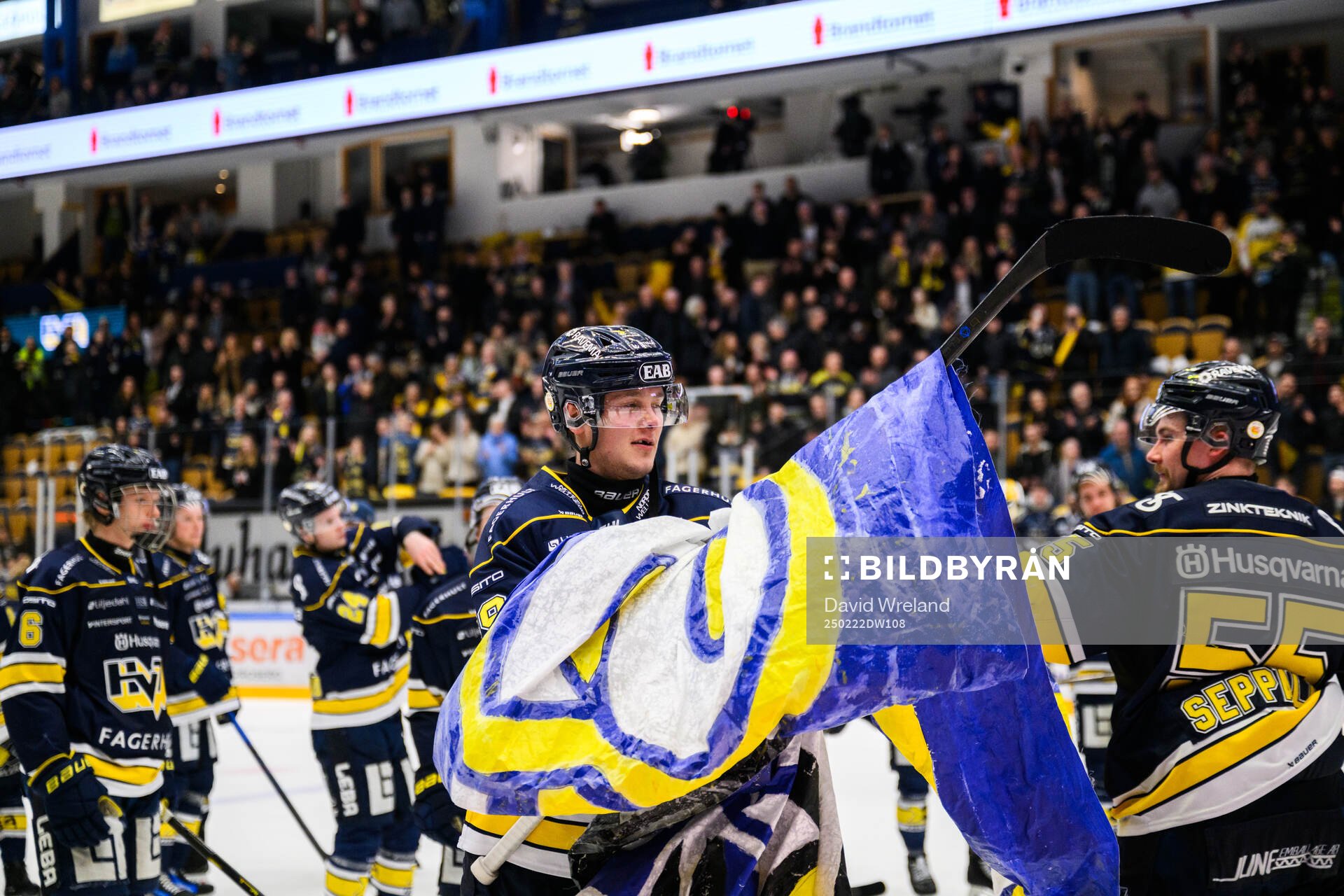 HV71s Henrik Borgström jublar