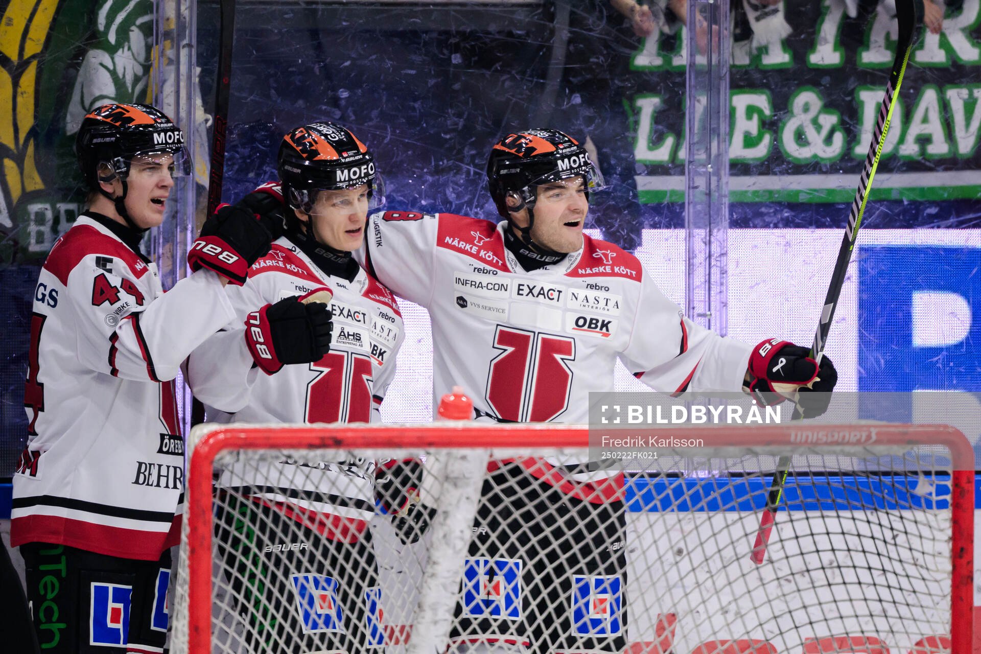 Örebros Melvin Fernström, Patrik Puistola och Glenn