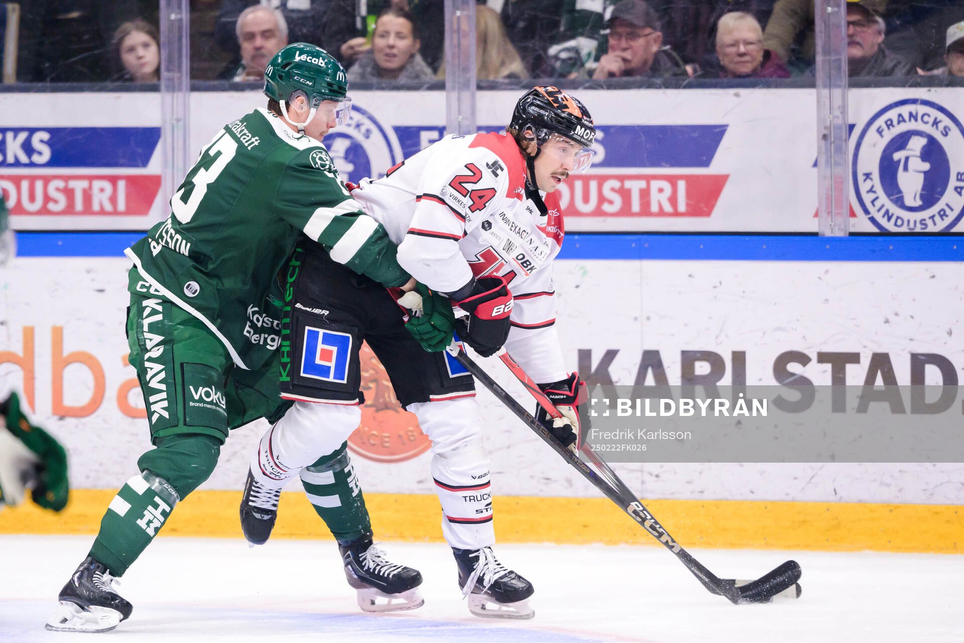 Färjestads Adam Ollas Mattsson och Örebros Hannes