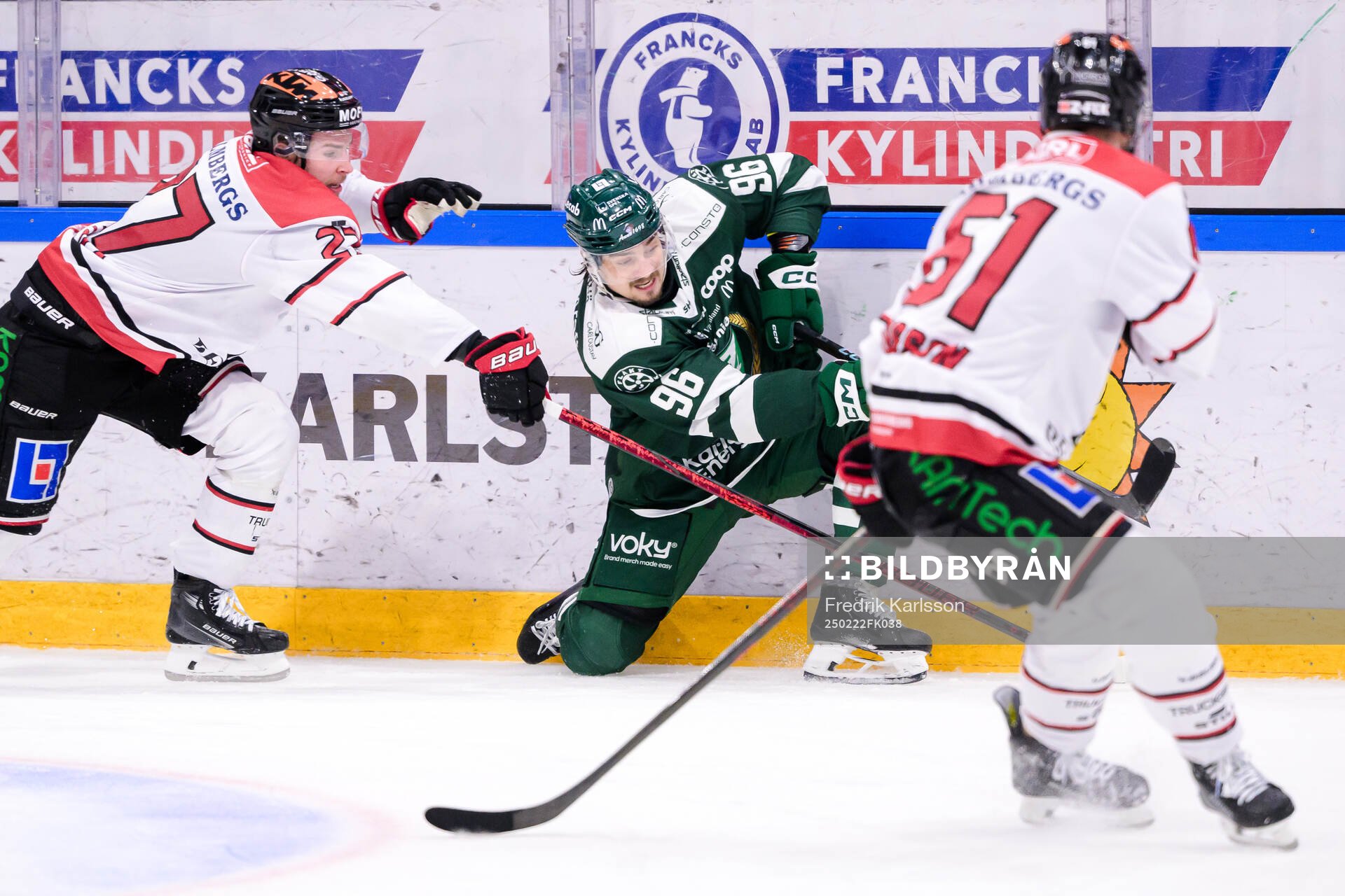 Örebros Peetro Seppälä och Färjestads David Tomasek