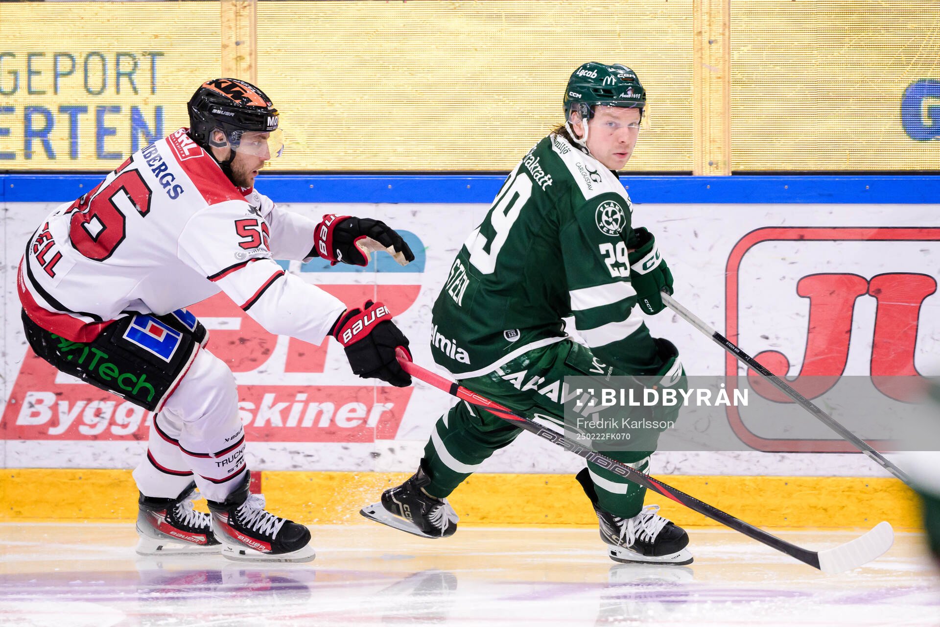 Örebros Robin Norell och Färjestads Oskar Steen