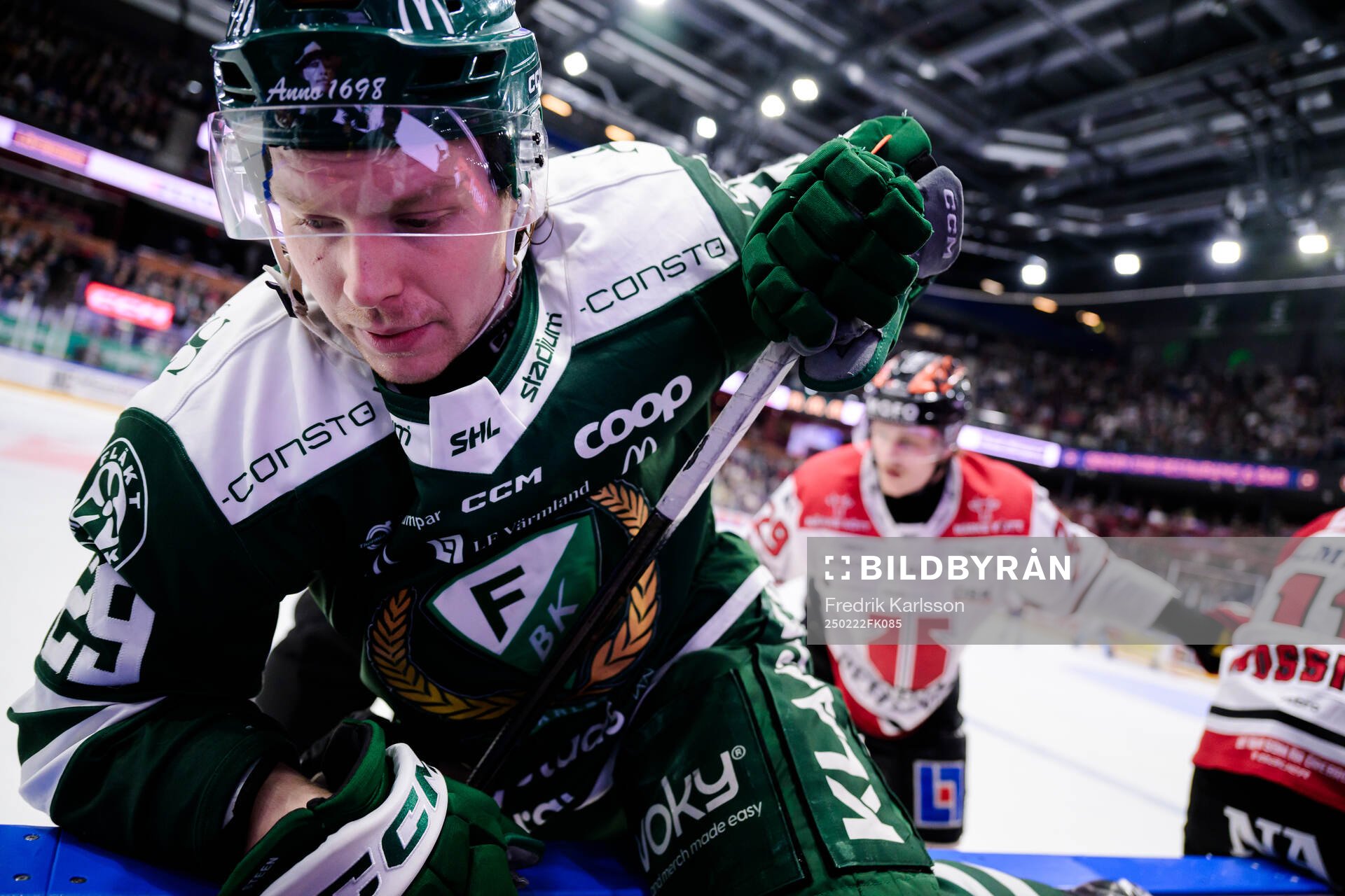 Färjestads Oskar Steen och Örebros Milton Oscarson