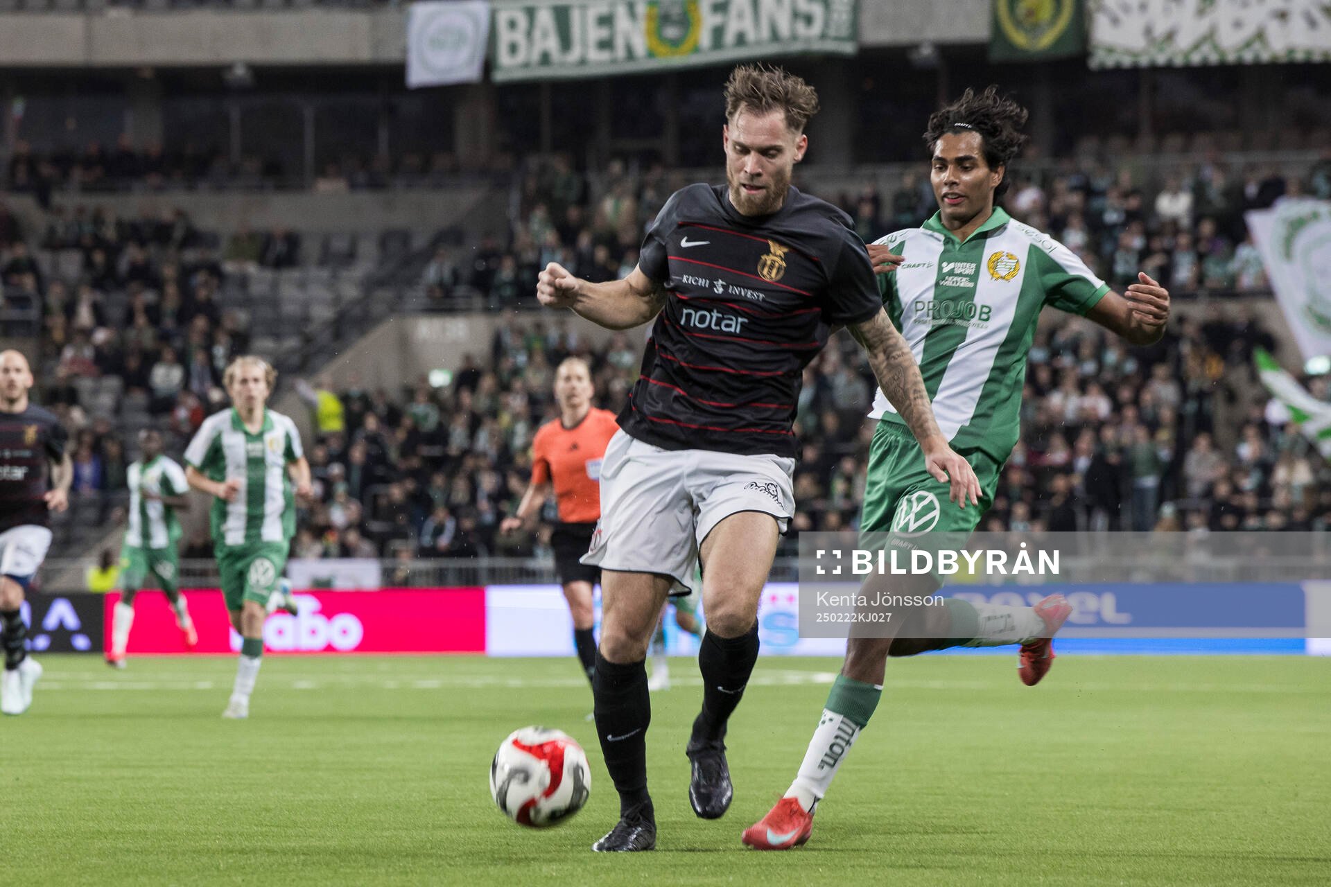 FC Stockholms David Fällman och Hammarbys Jonathan Karlsson