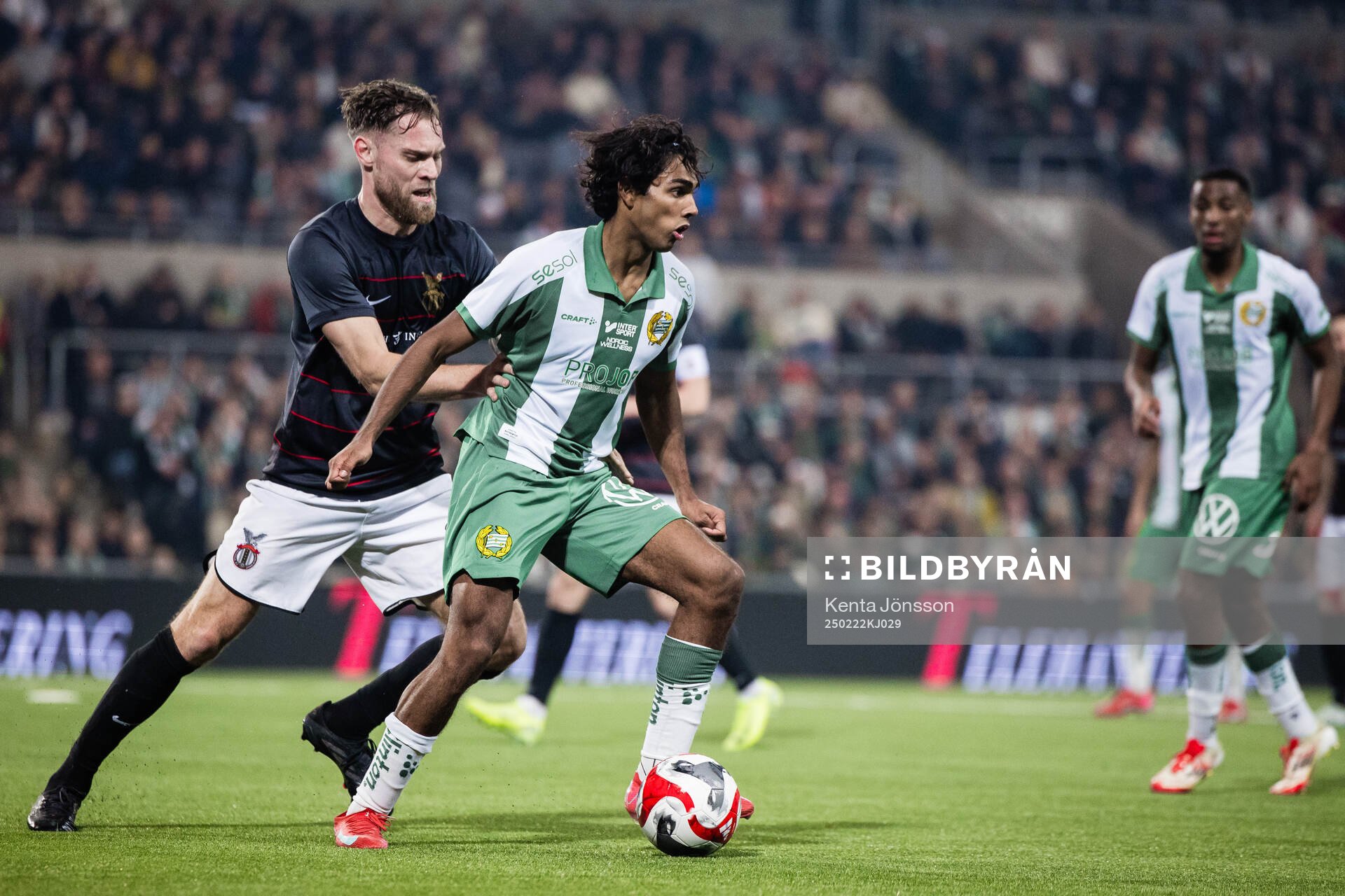 FC Stockholms David Fällman och Hammarbys Jonathan Karlsson