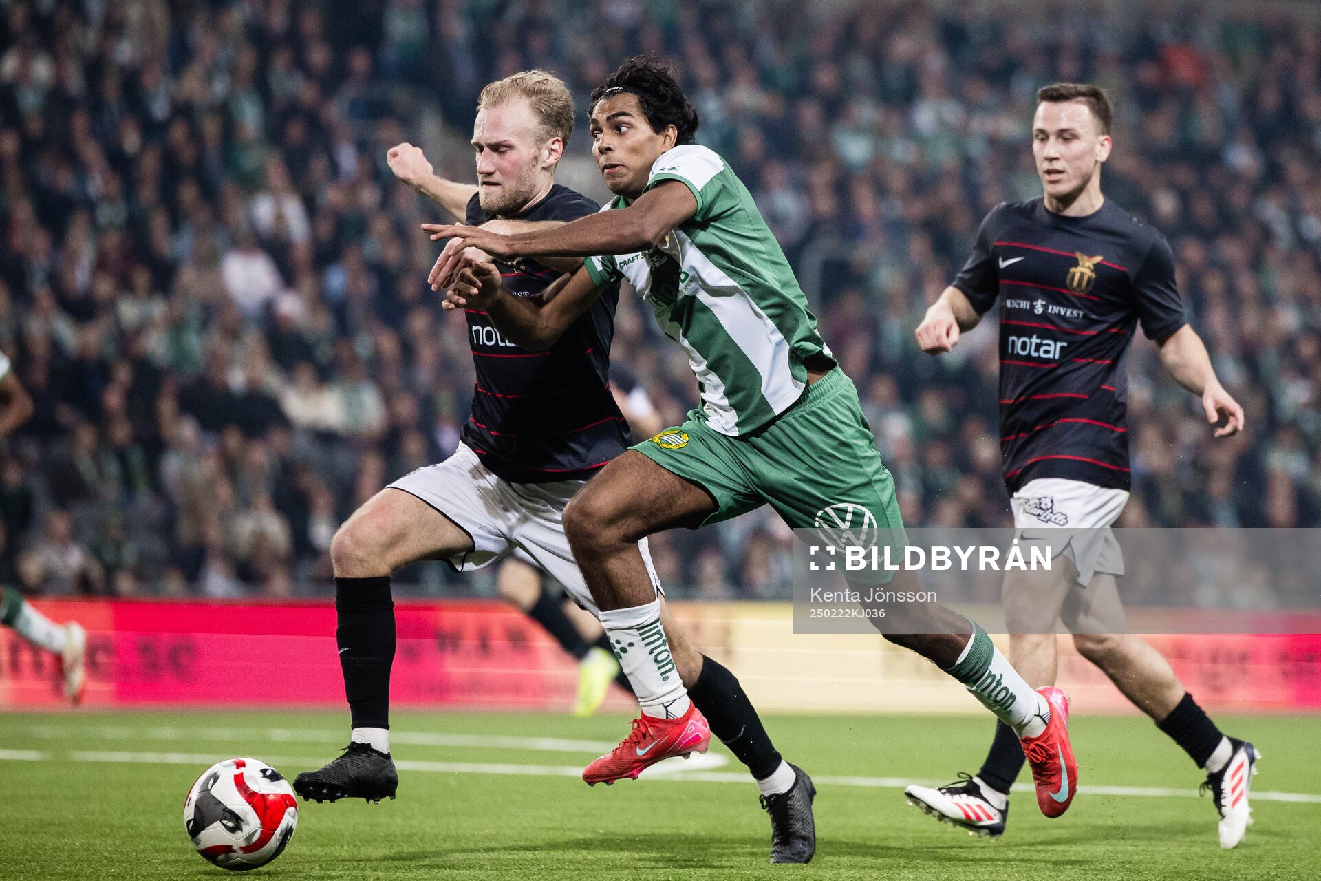 FC Stockholms Jens Stigedahl och Hammarbys Jonathan Karlsson