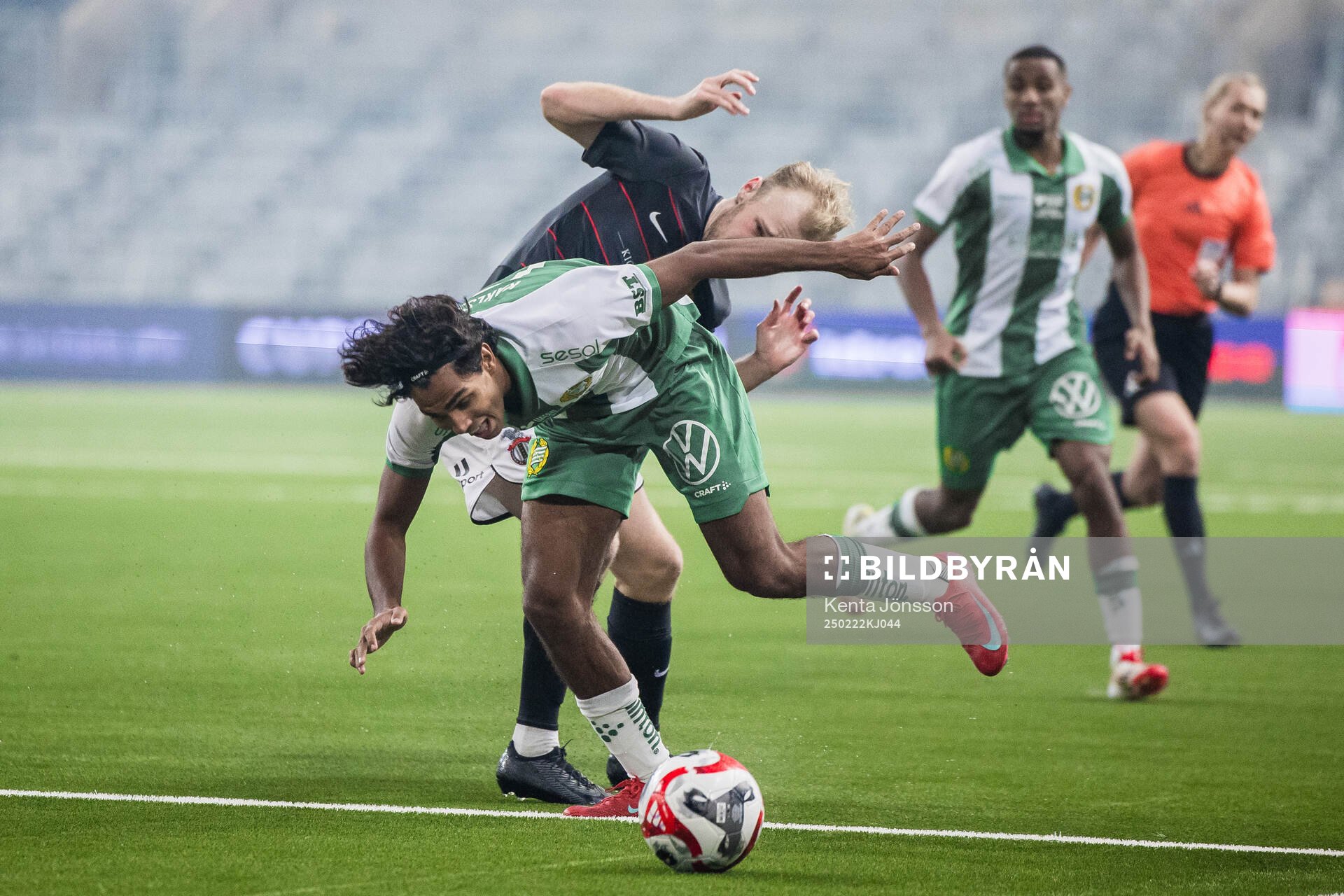 FC Stockholms Jens Stigedahl och Hammarbys Jonathan Karlsson
