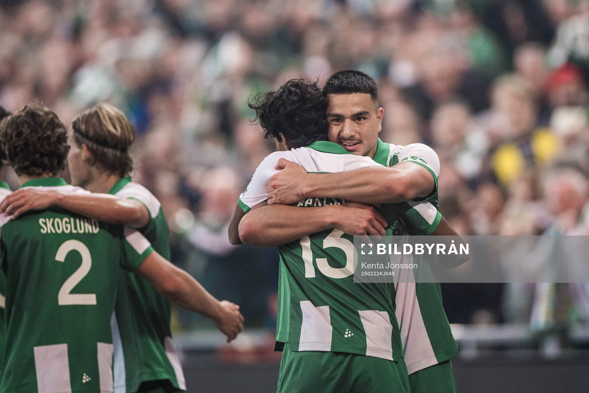 Hammarbys Jusef Erabi jublar