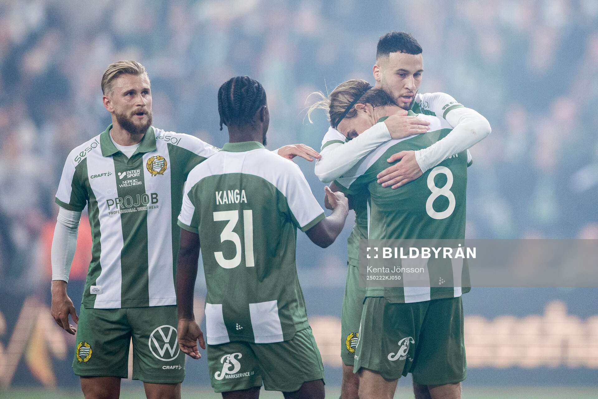 Hammarbys Abdelrahman Boudah Saidi, Simon Strand, Jardell