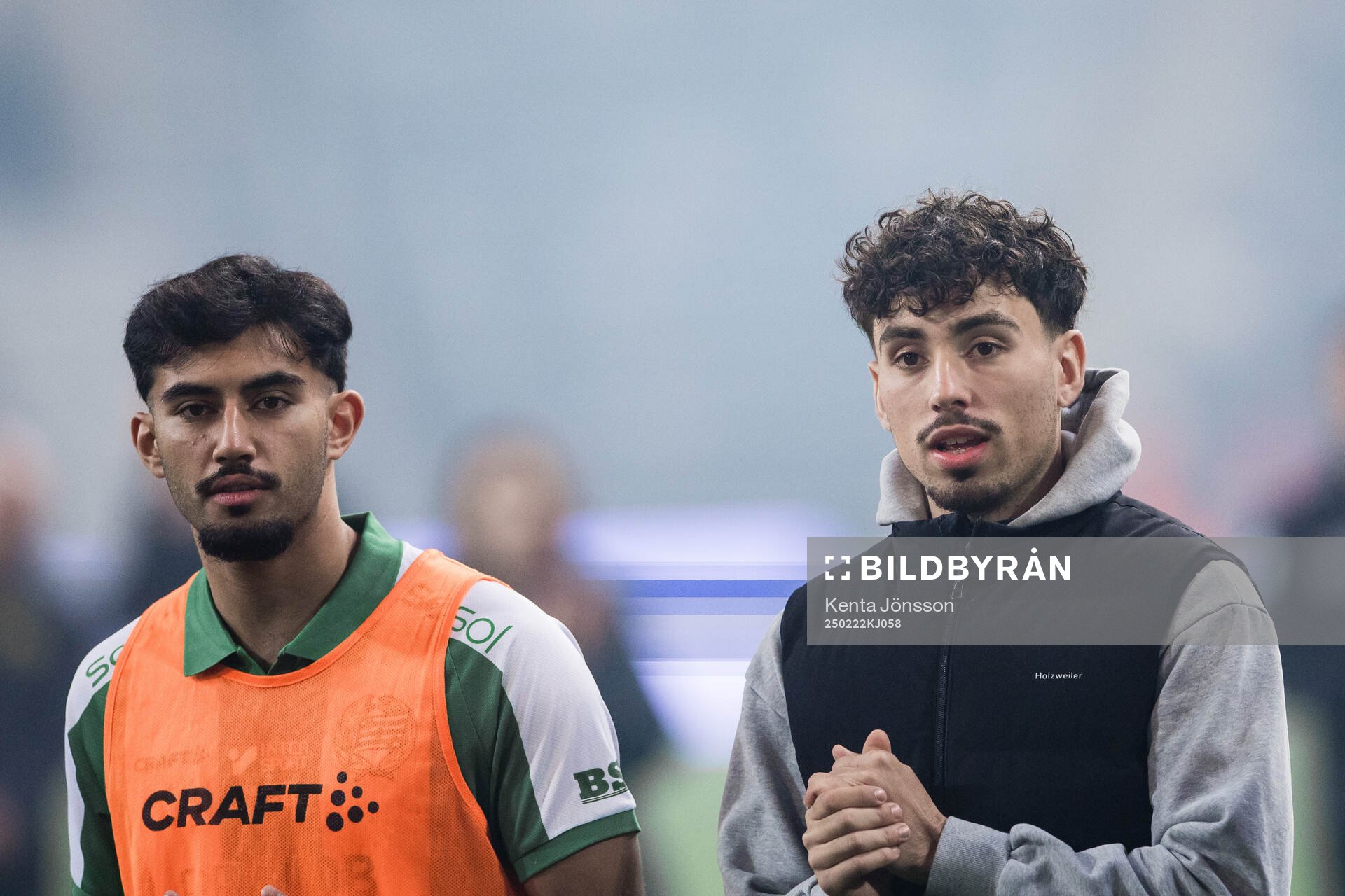 Hammarbys Montaner Madjed och Sebastian Tounekti