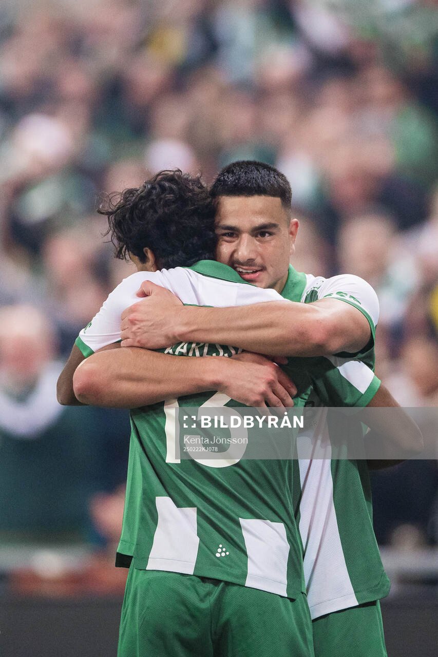 Hammarbys Jusef Erabi jublar
