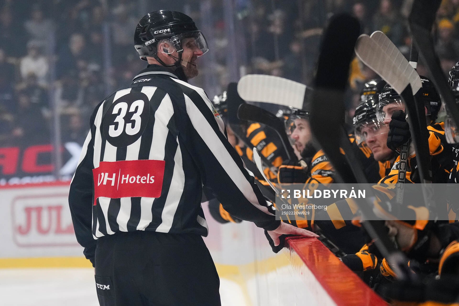 Linjedomare Johannes Käck gör sin sista match