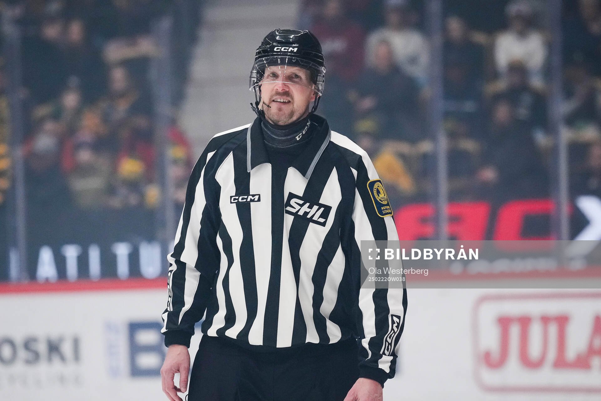 Linjedomare Johannes Käck gör sin sista match