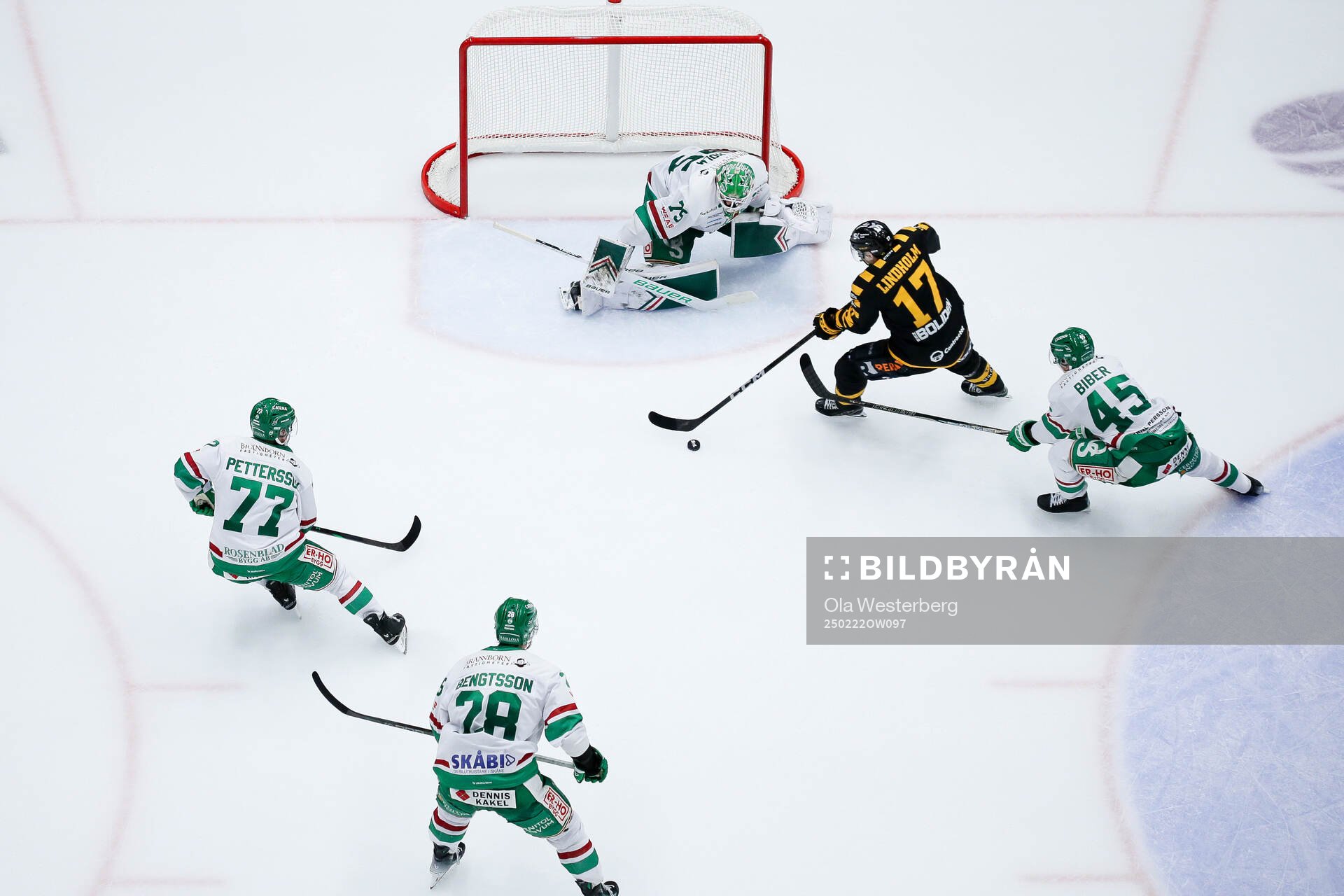 Rögles målvakt Arvid Holm och Gregor Biber