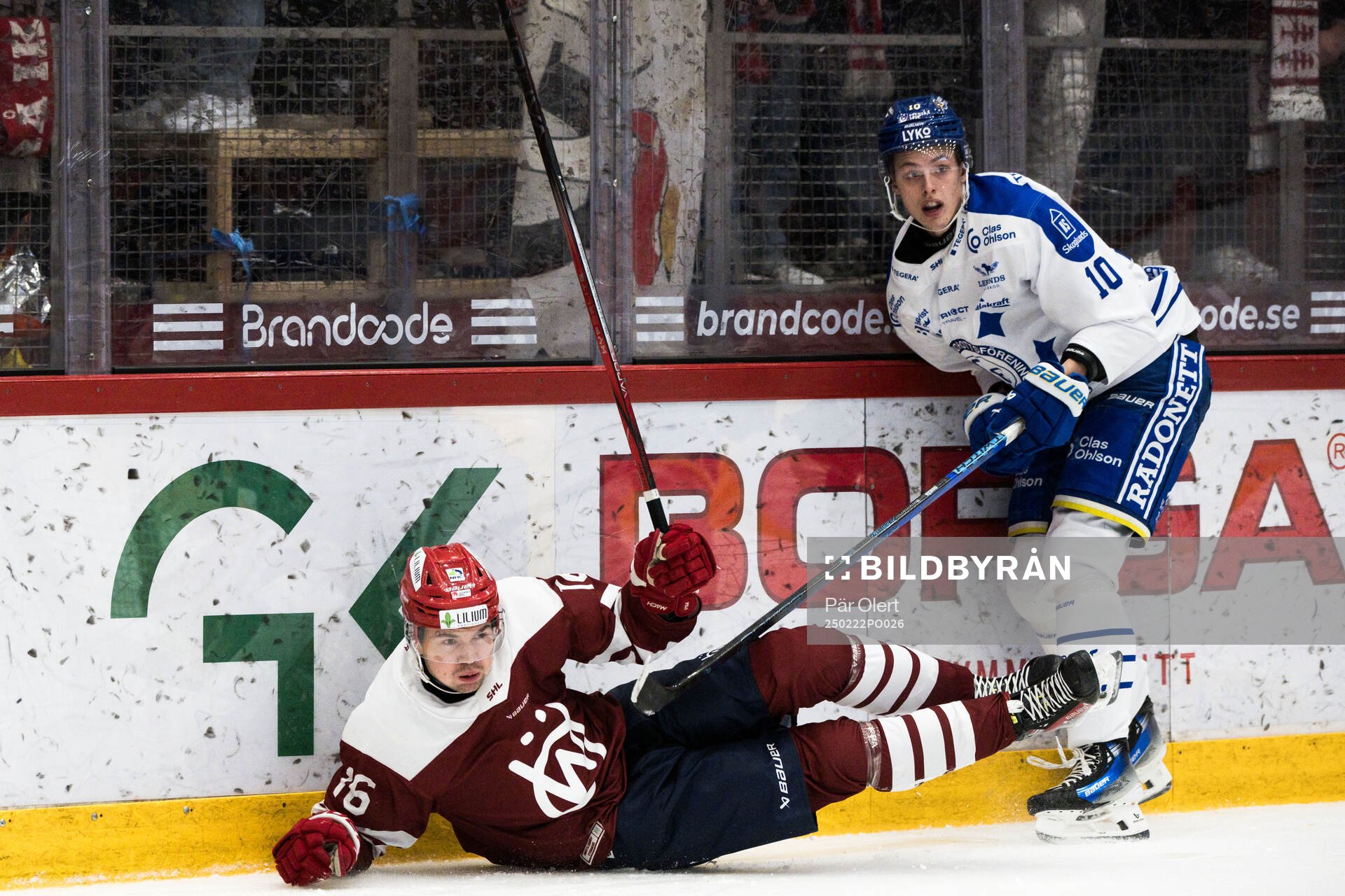 Timrås Lukas Pilö och Leksands Anton Johansson