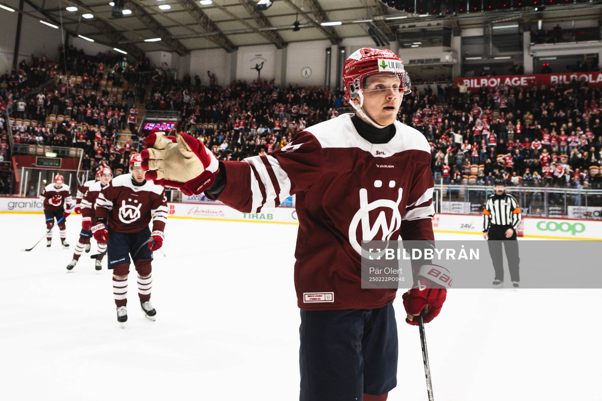 Timrås Sebastian Hartmann jublar