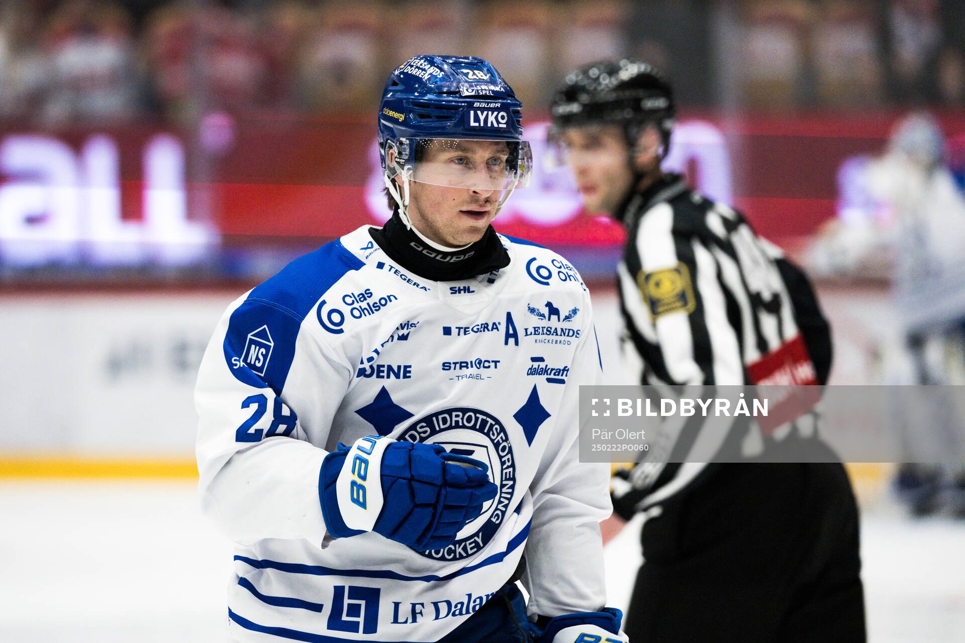 Leksands Justin Glenn Kloos jublar
