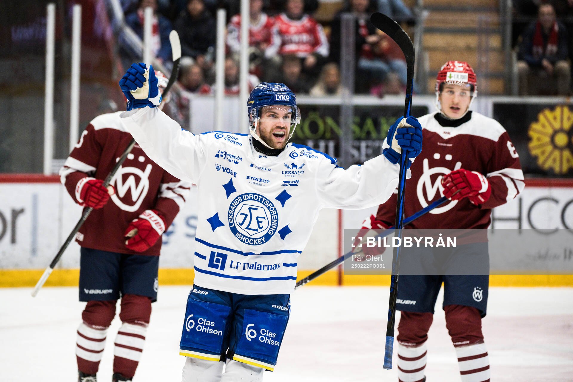 Leksands Oskar Lang jublar