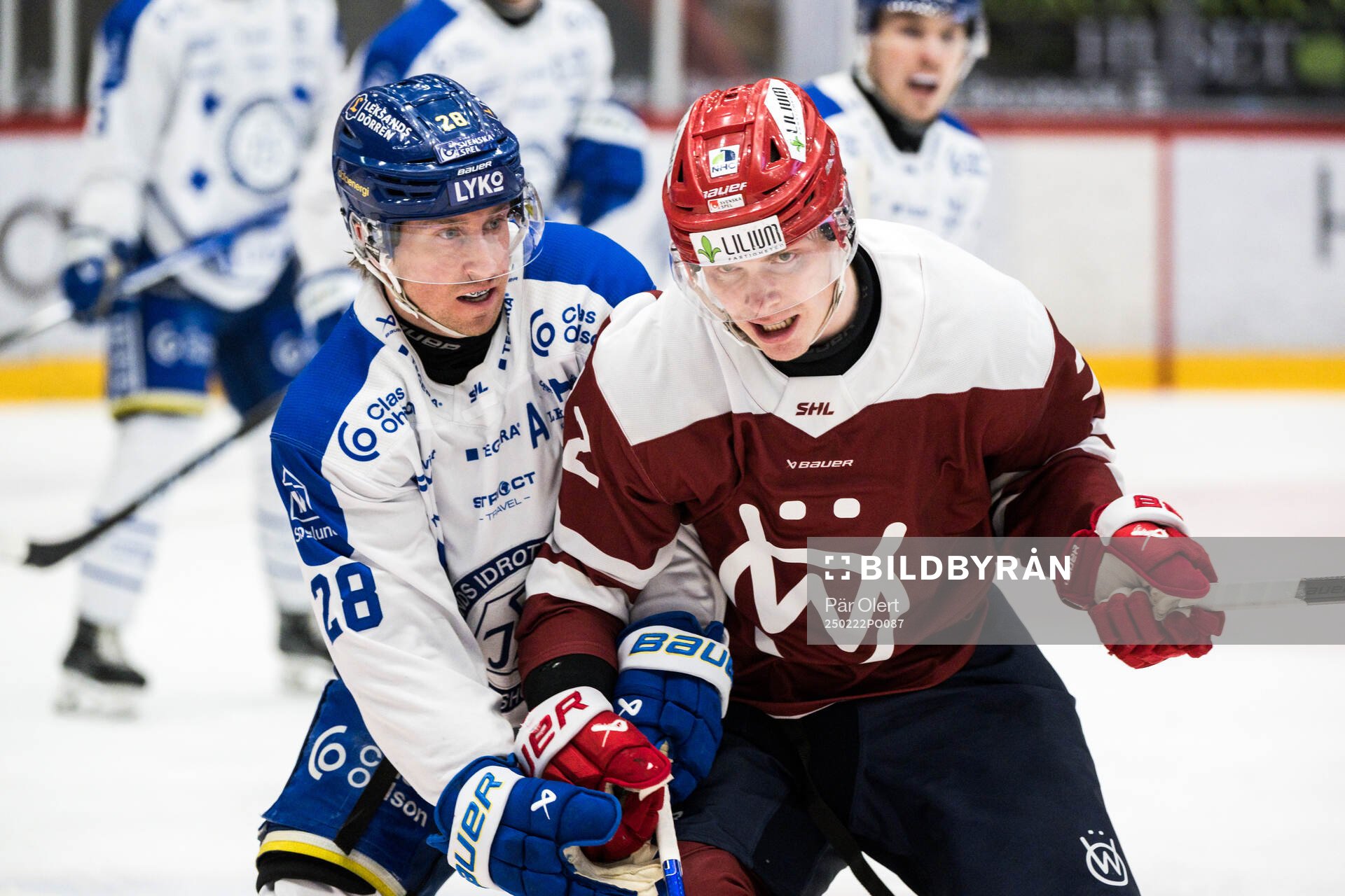Leksands Justin Glenn Kloos och Timrås Erik Walli